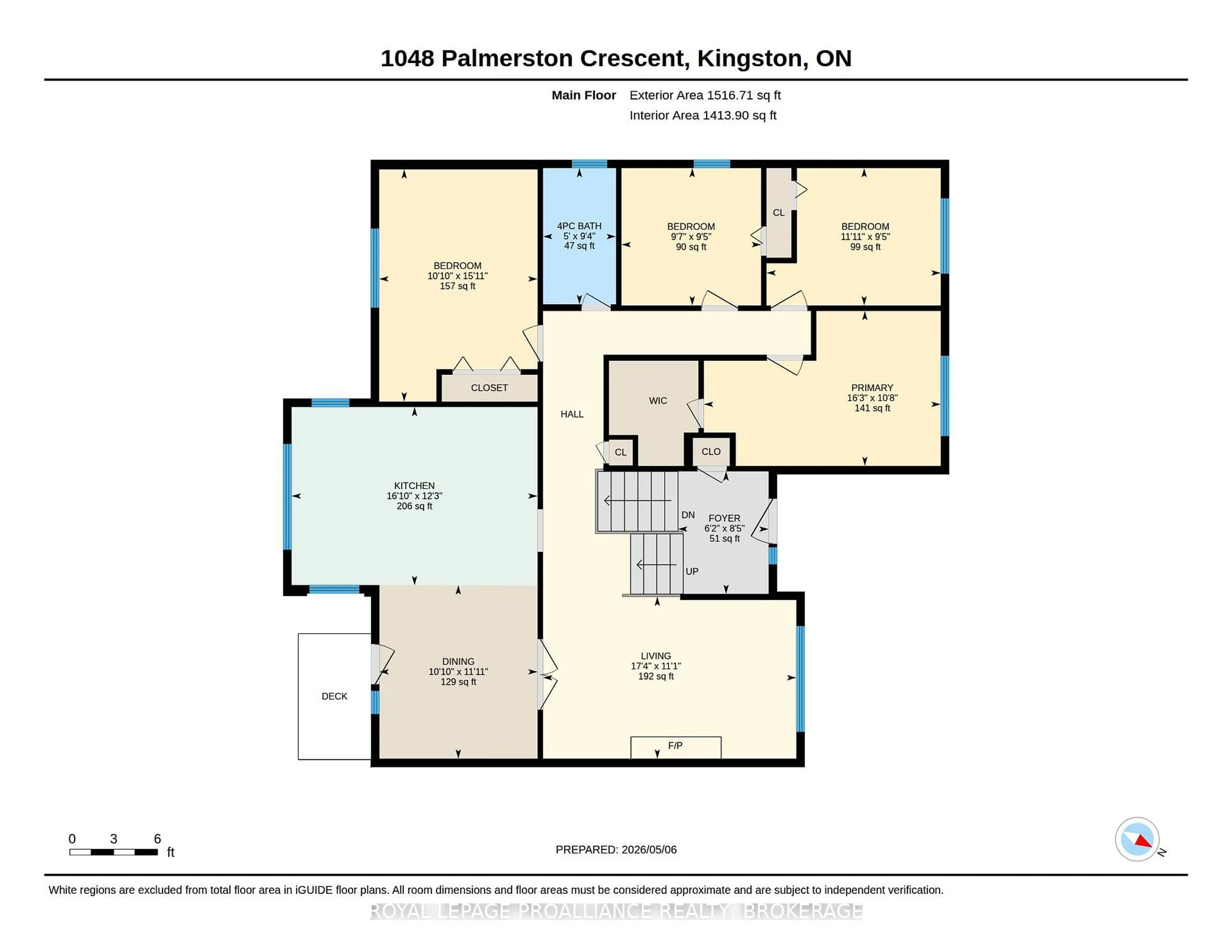 Floor plan for 1048 Palmerston Cres, Kingston Ontario K7P 2P5