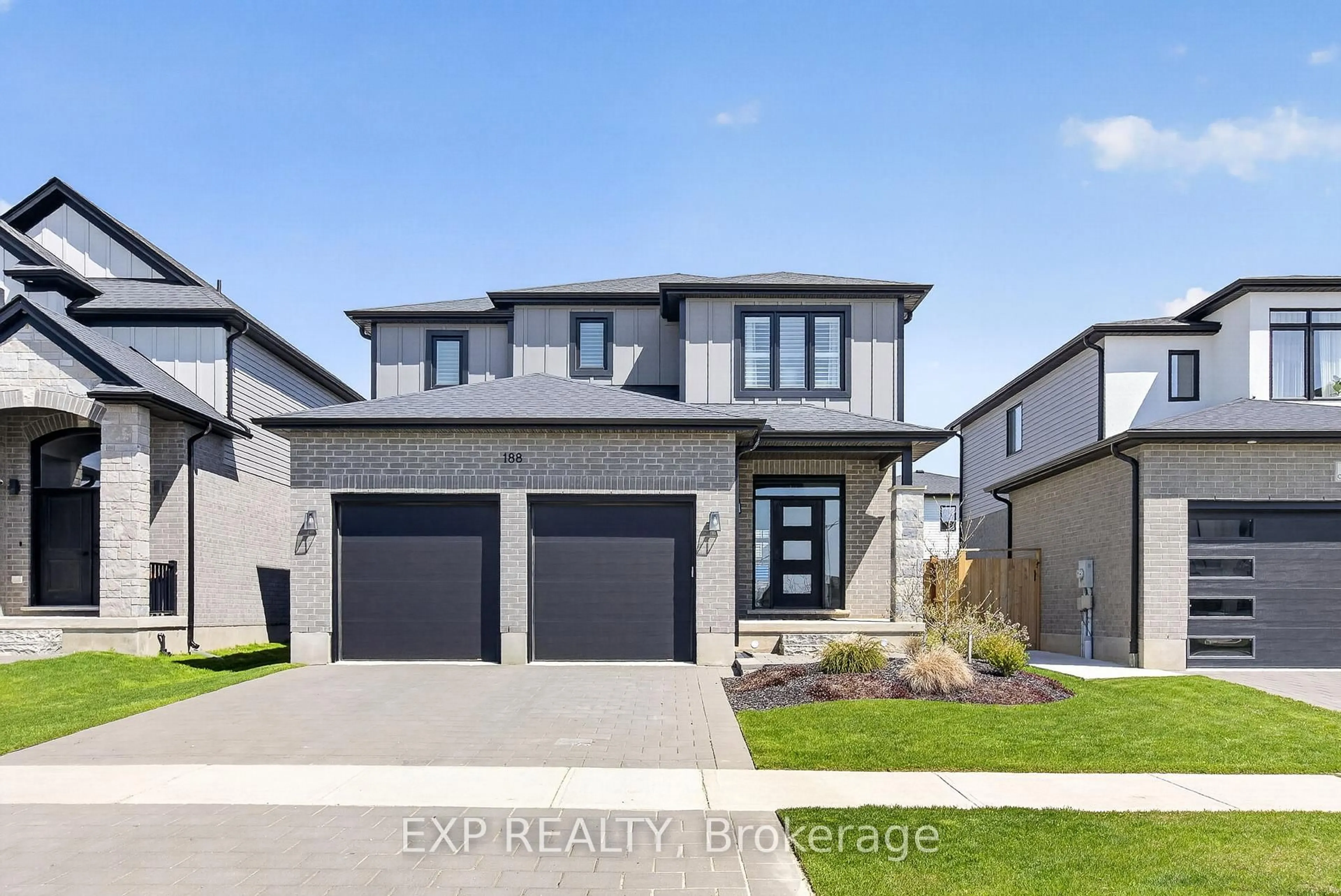 Home with brick exterior material, street for 188 Crestview Dr, Middlesex Centre Ontario N0L 1R0