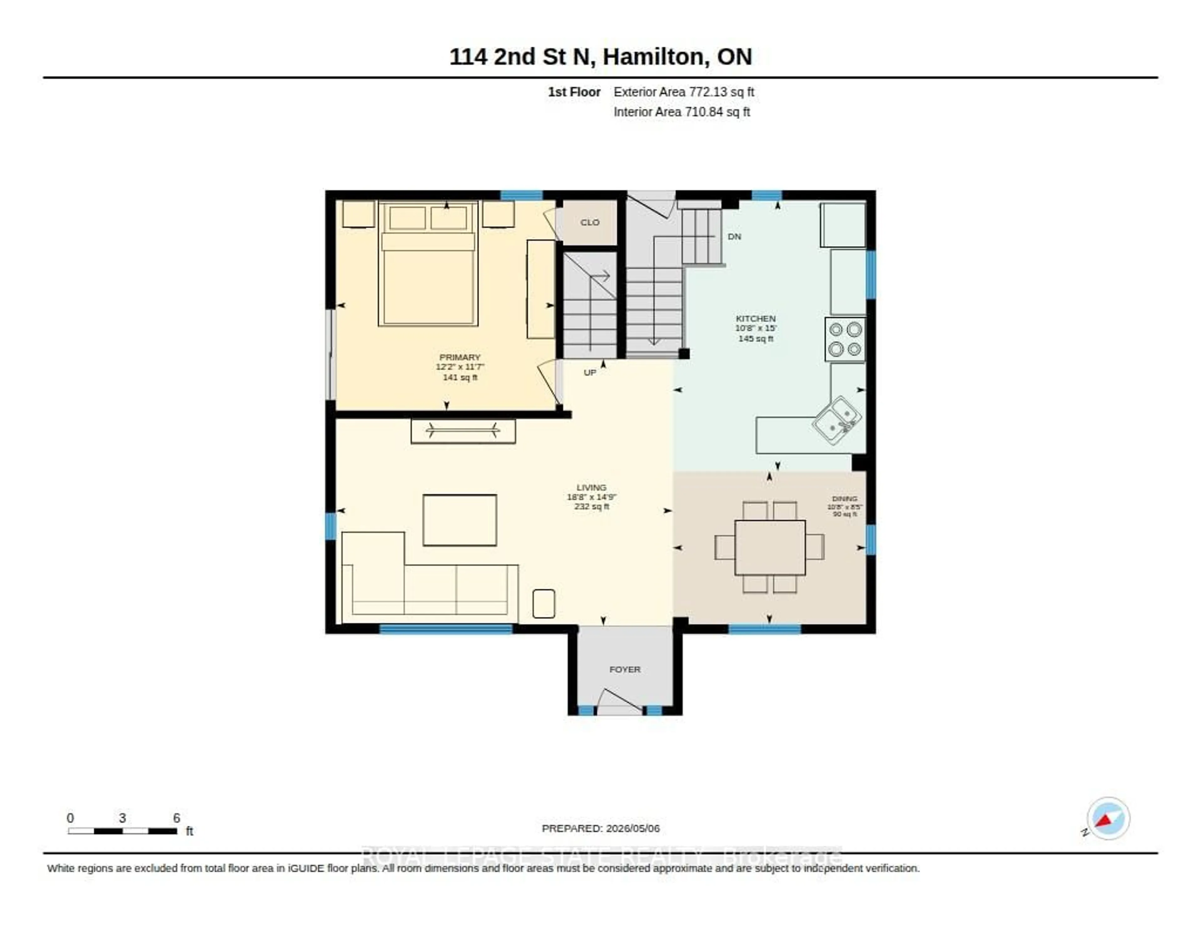Floor plan for 114 Second St, Hamilton Ontario L8G 1Z4