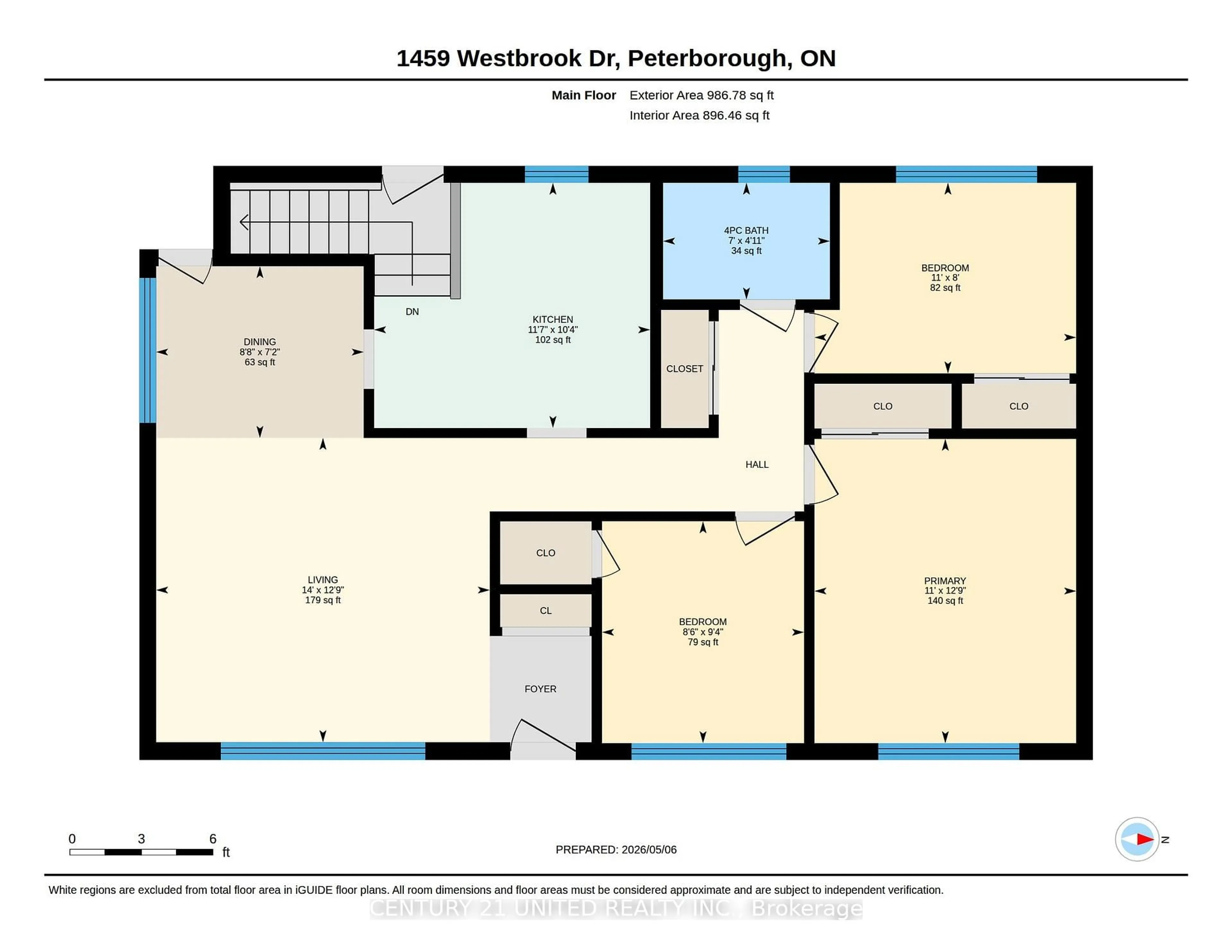 Floor plan for 1459 Westbrook Dr, Peterborough Ontario K9J 6R5
