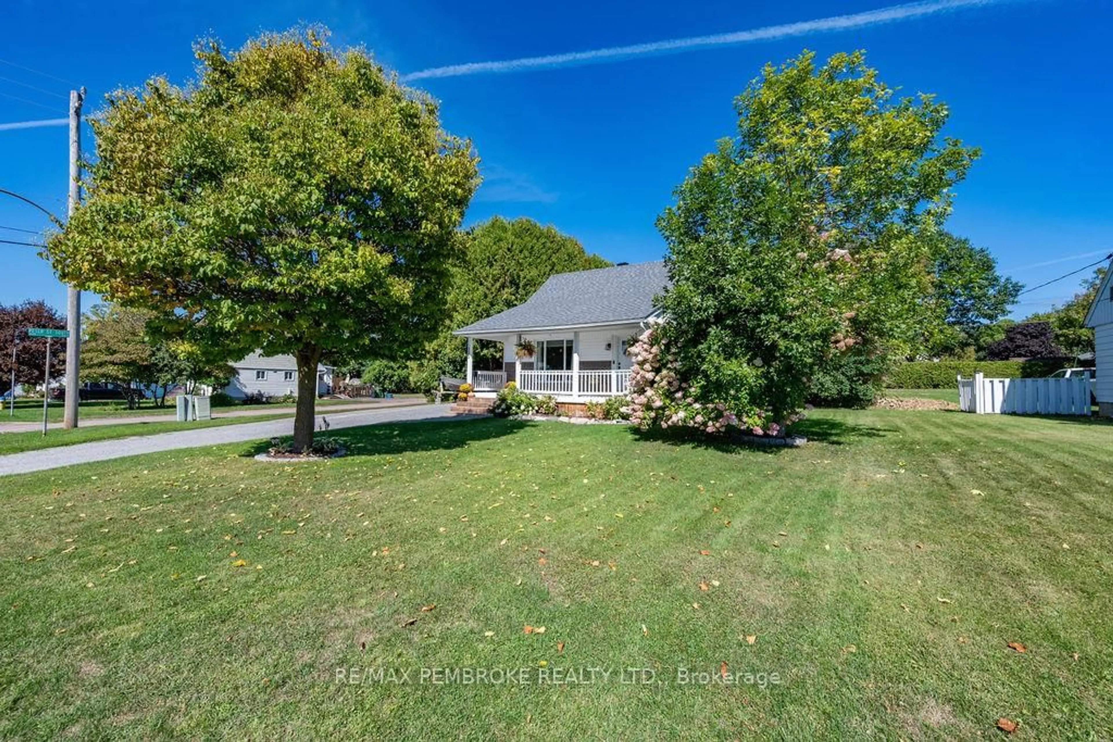 A pic from outside/outdoor area/front of a property/back of a property/a pic from drone, water/lake/river/ocean view for 325 Chamberlain St, Pembroke Ontario K8A 2M7