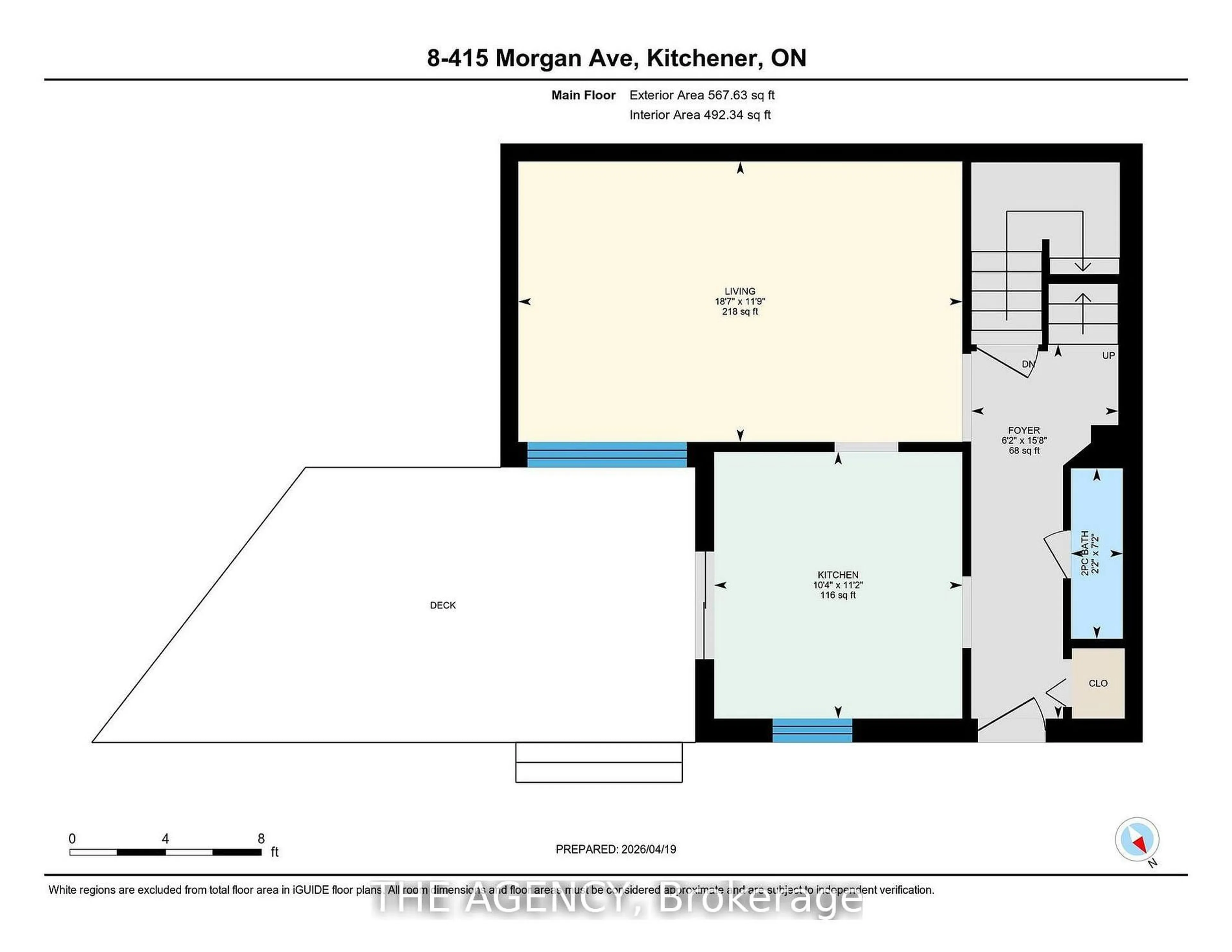 Floor plan for 415 Morgan Ave #8, Kitchener Ontario N2A 2V6