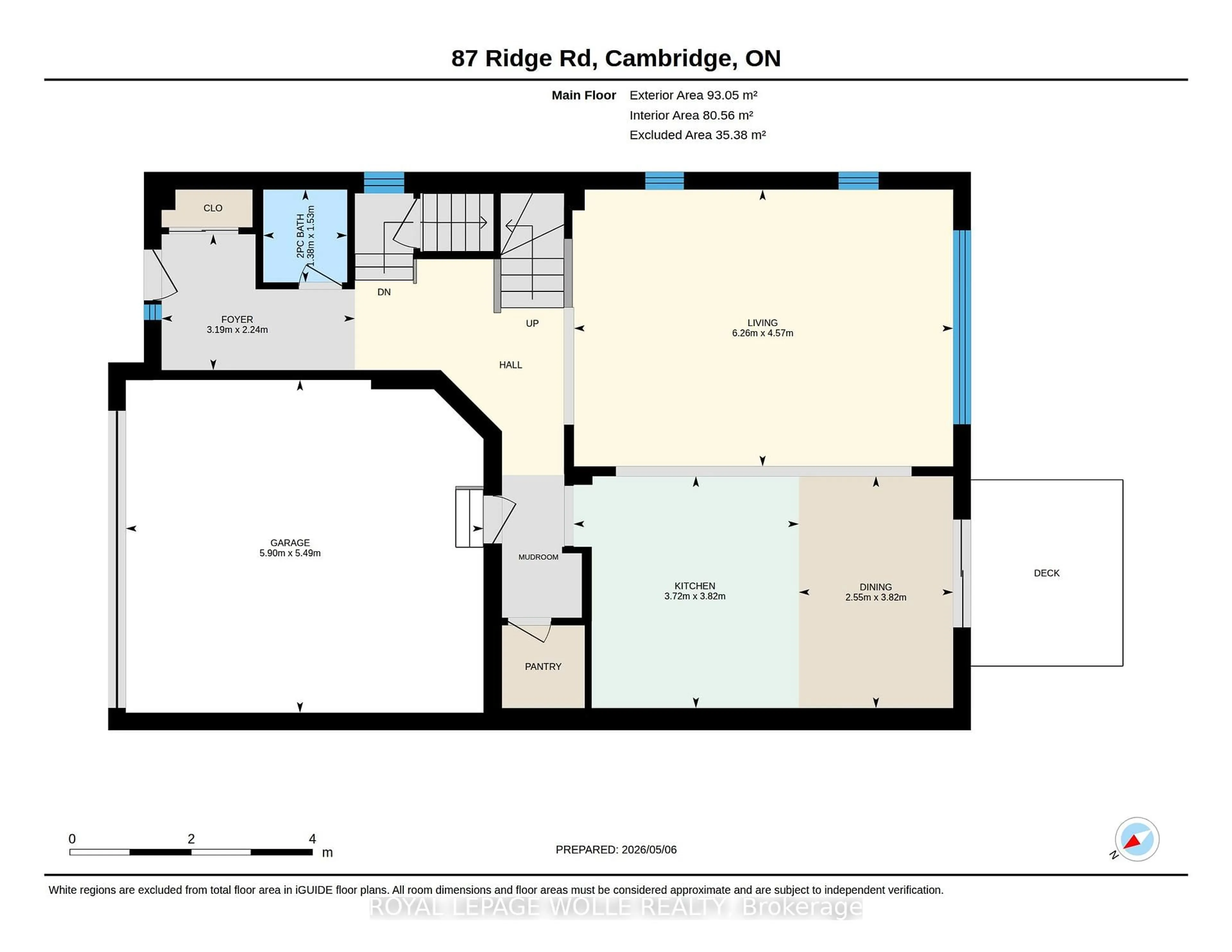 Floor plan for 87 Ridge Rd, Cambridge Ontario N3E 0C6