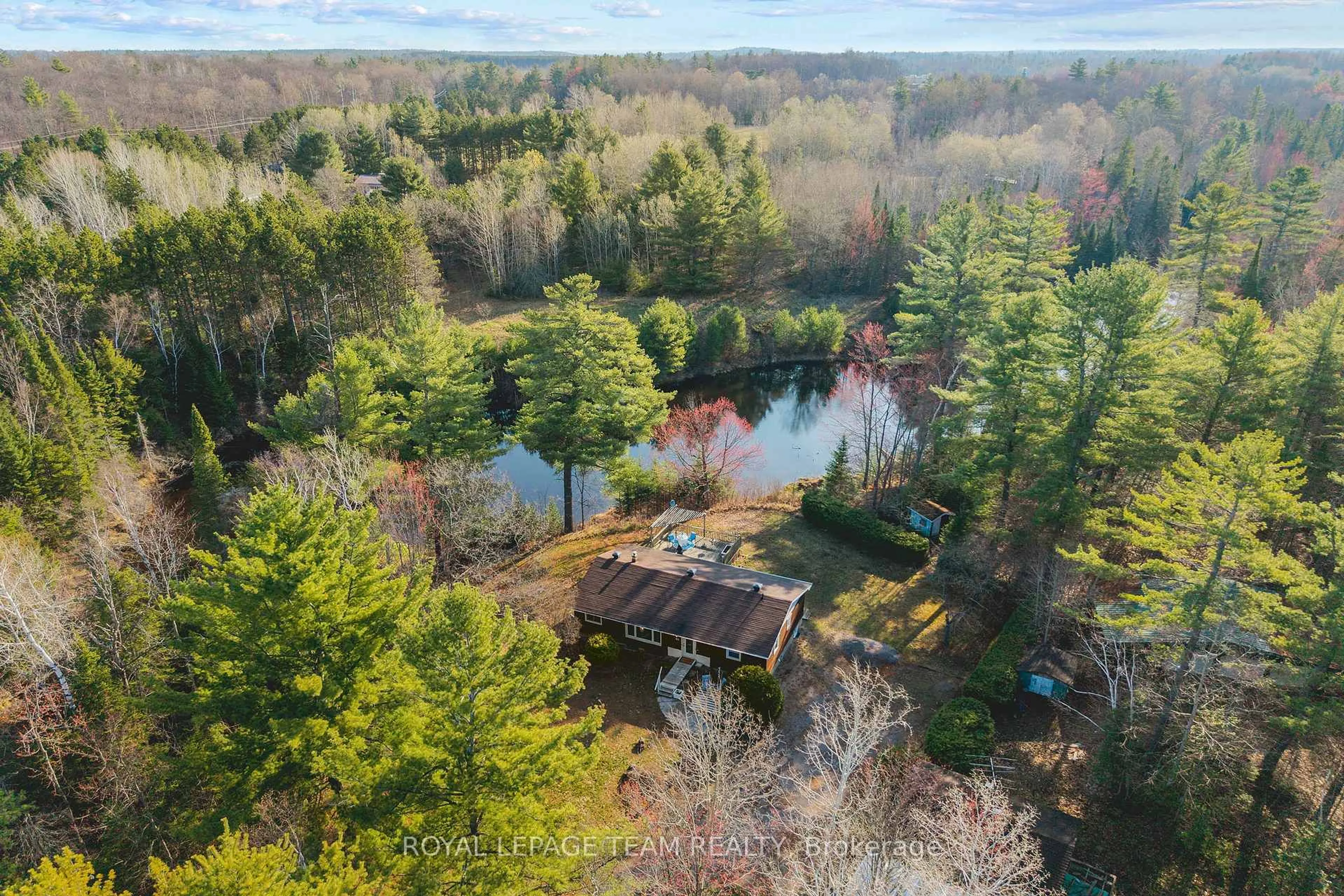 A pic from outside/outdoor area/front of a property/back of a property/a pic from drone, water/lake/river/ocean view for 31 MANNING Rd, Eganville Ontario K0J 1T0