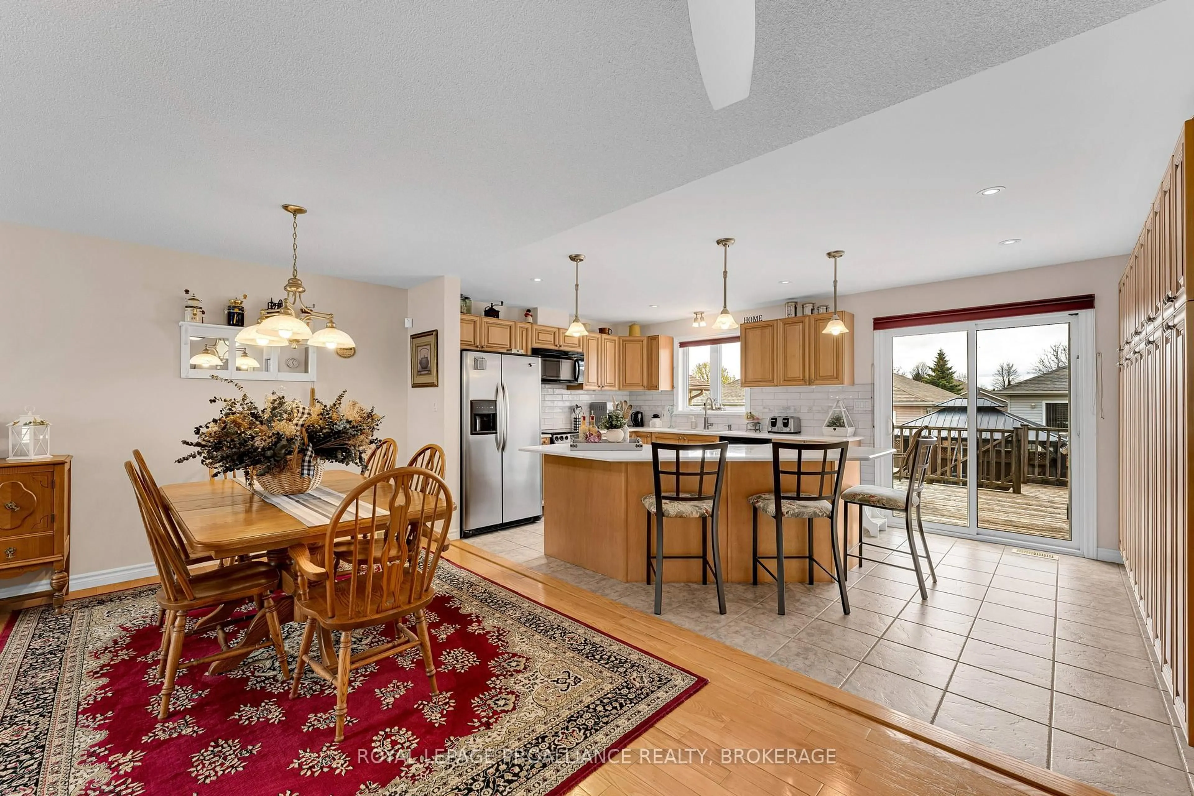 Open concept kitchen, ceramic/tile floor for 167 Bradstone St, Kingston Ontario K7P 3J2