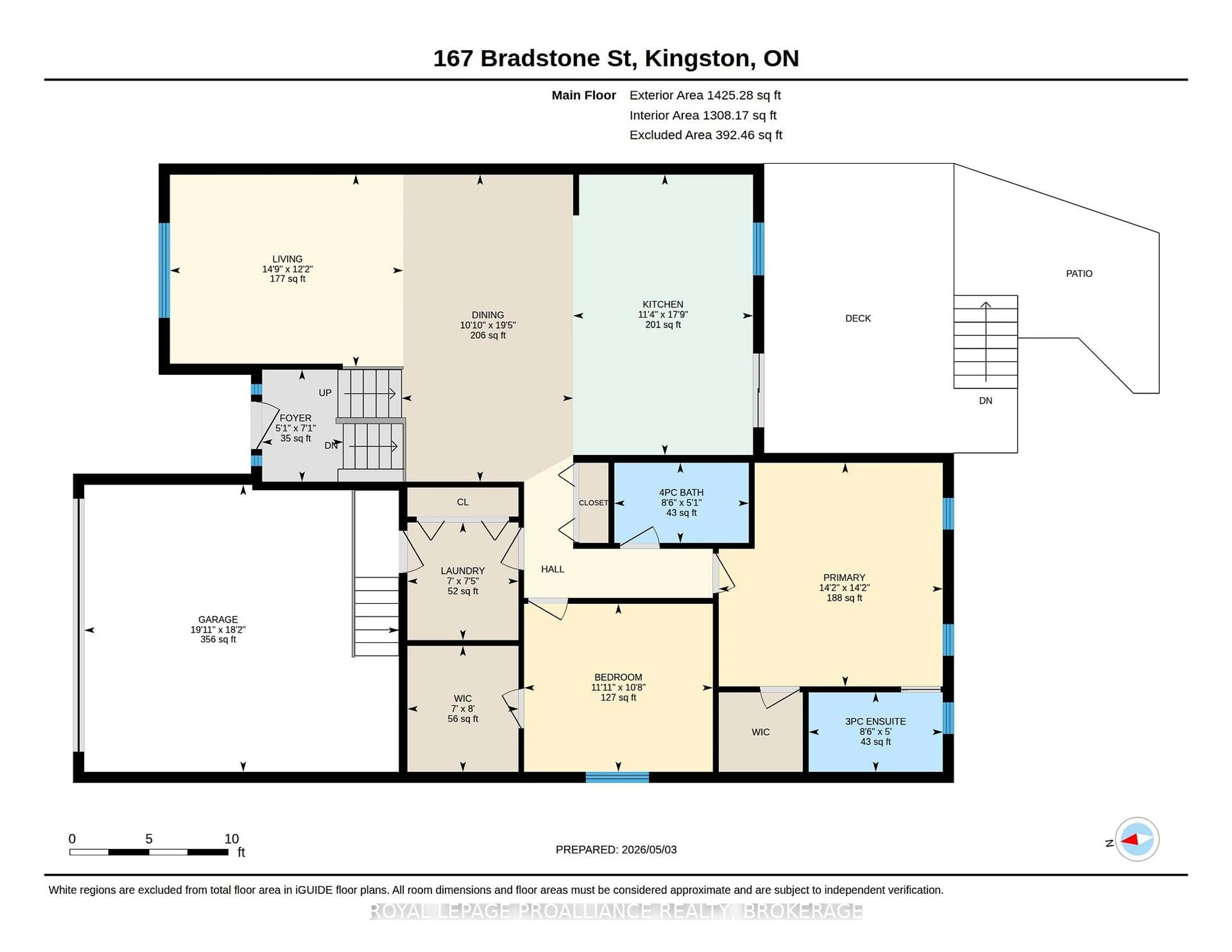 Floor plan for 167 Bradstone St, Kingston Ontario K7P 3J2
