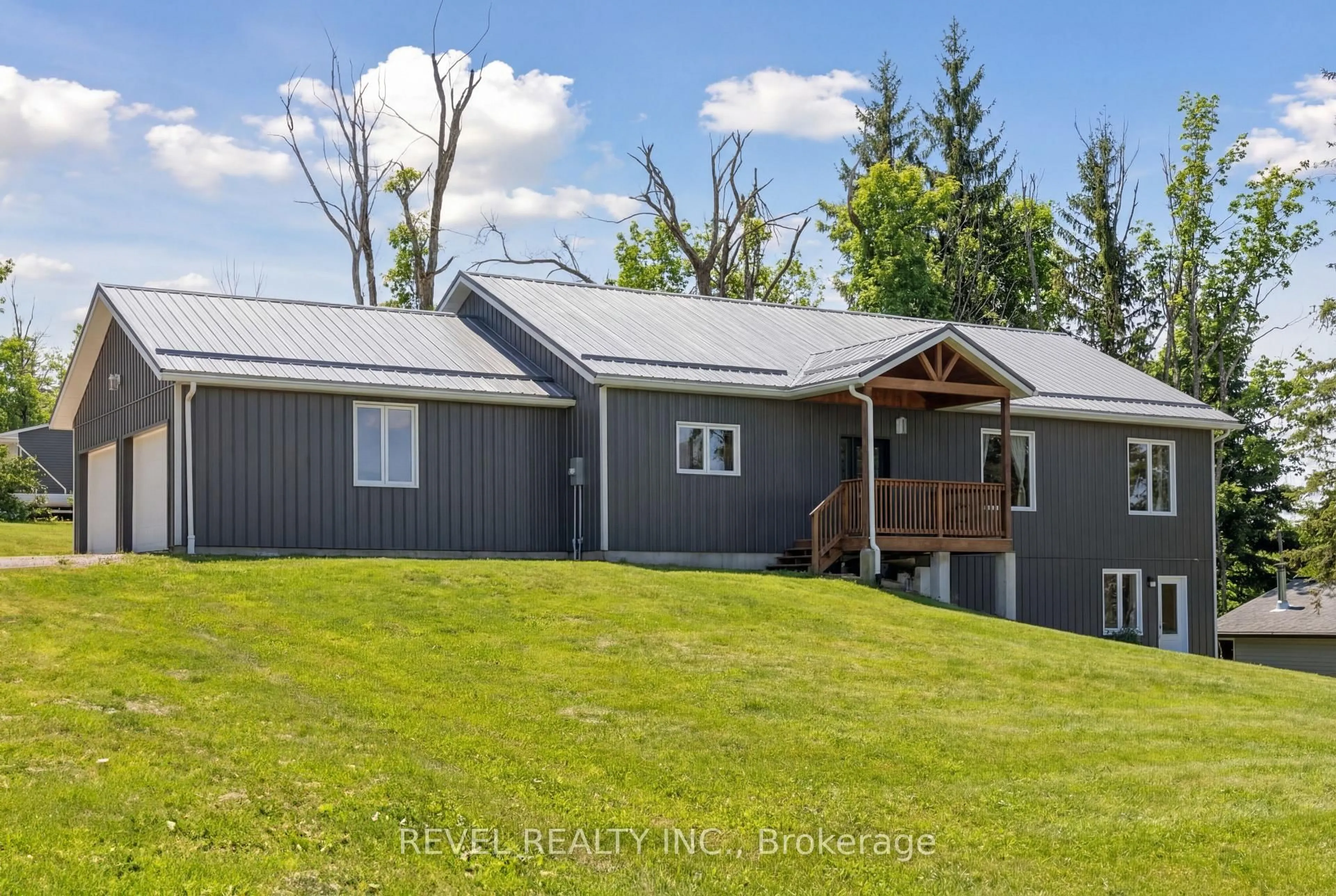A pic from outside/outdoor area/front of a property/back of a property/a pic from drone, unknown for 213 Pleasant Point Rd, Kawartha Lakes Ontario K9V 4R6