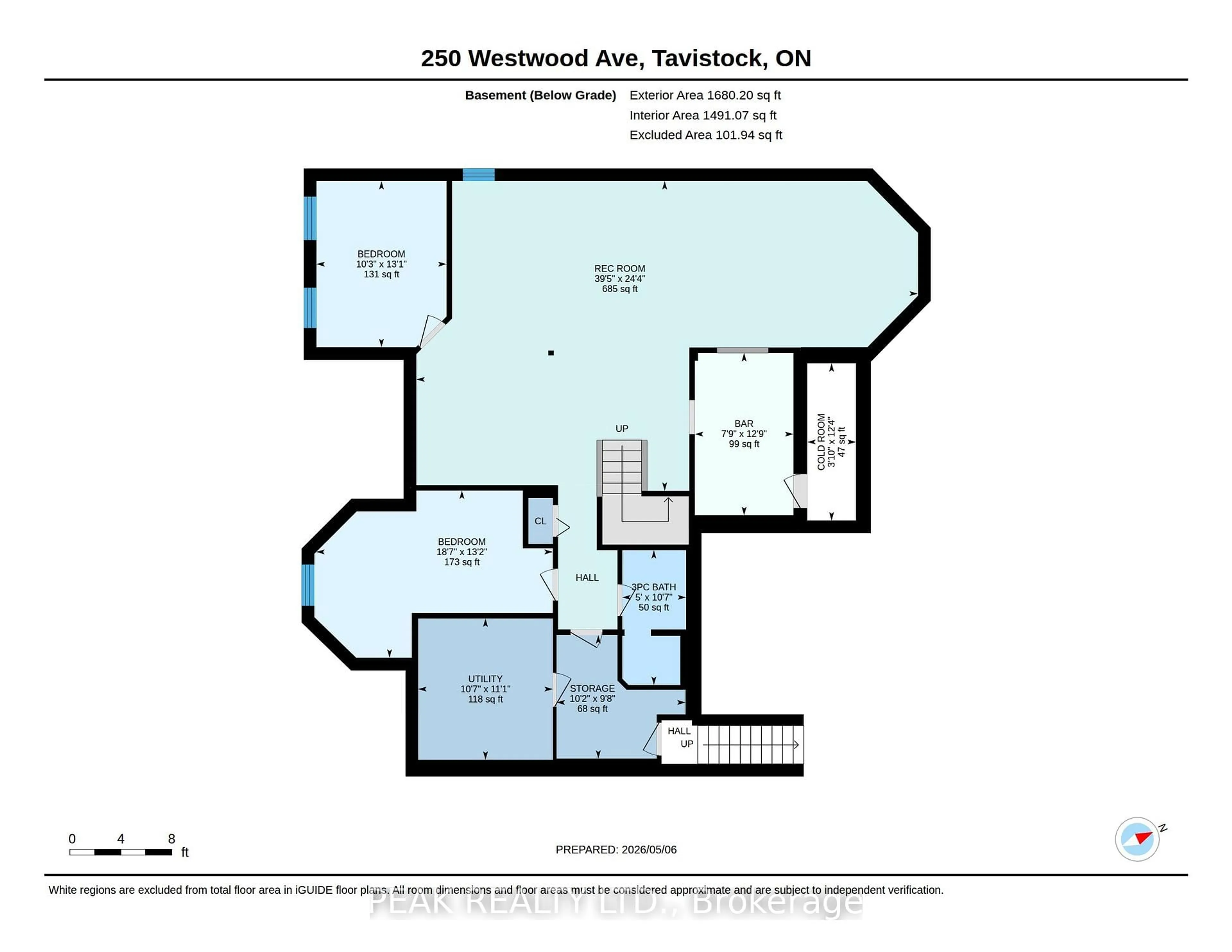 Floor plan for 250 Westwood Ave, East Zorra-Tavistock Ontario N0B 2R0