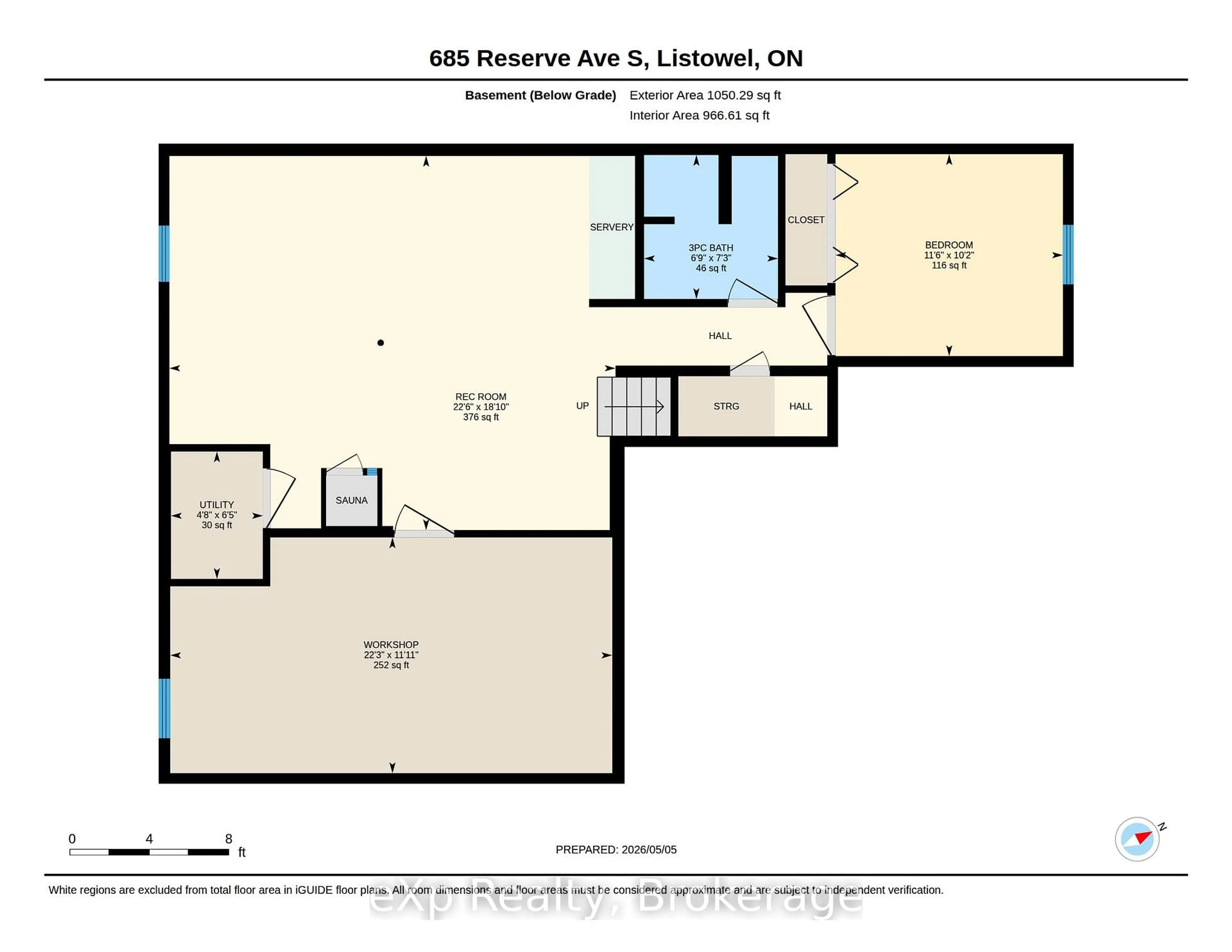 Floor plan for 685 RESERVE Ave, North Perth Ontario N4W 2L3