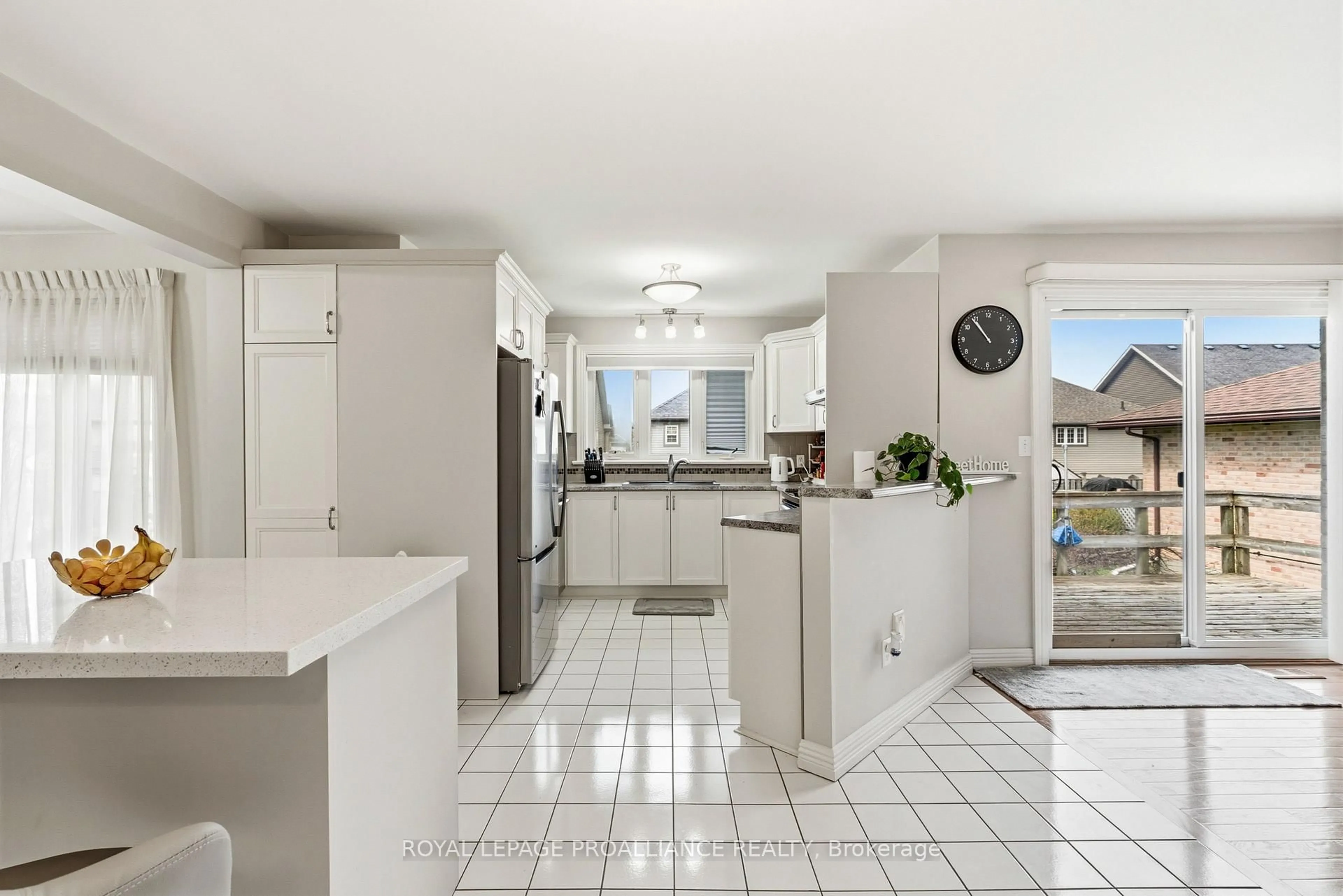 Open concept kitchen, ceramic/tile floor for 206 Beley St, Brockville Ontario K6V 6Z8