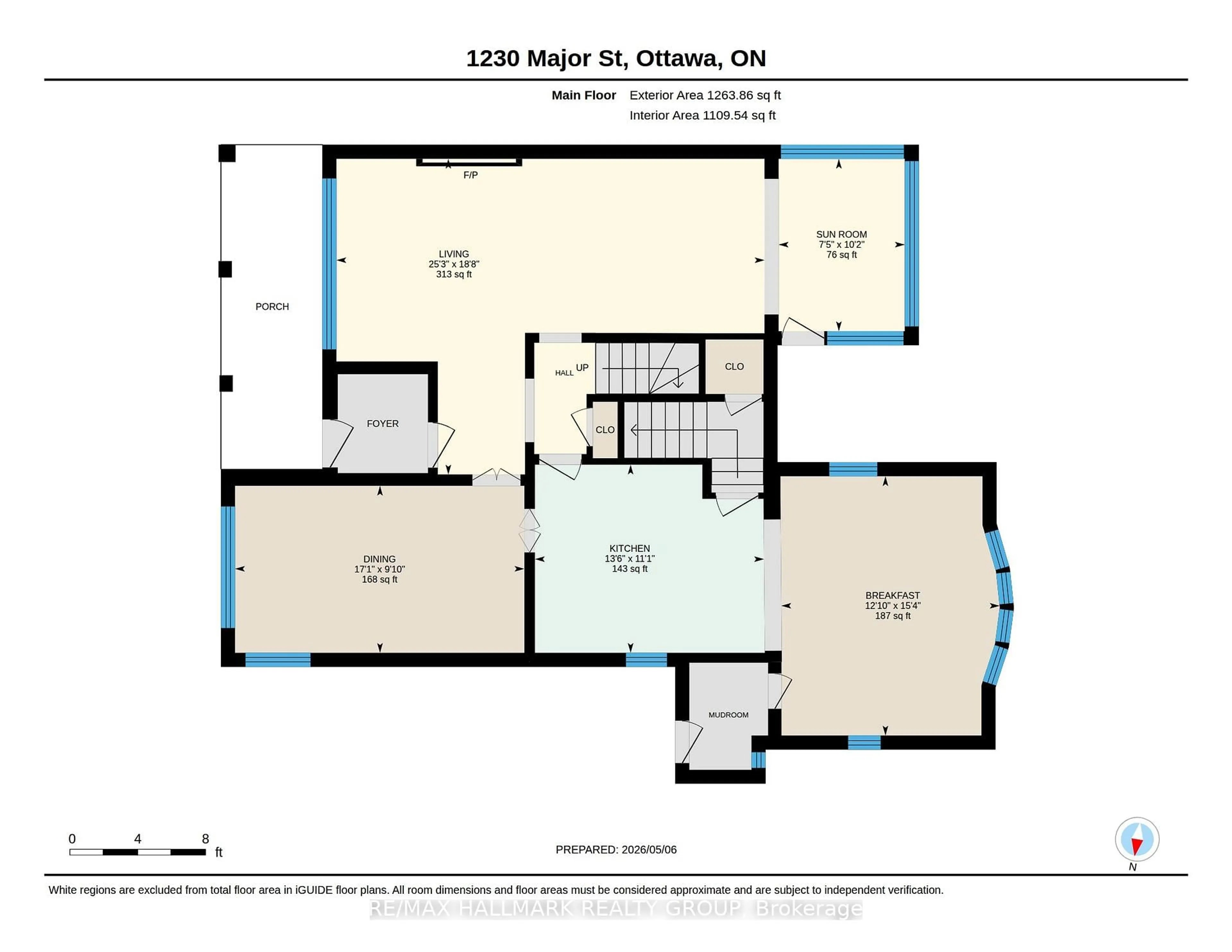 Floor plan for 1230 Major St, Ottawa Ontario K2C 2S2