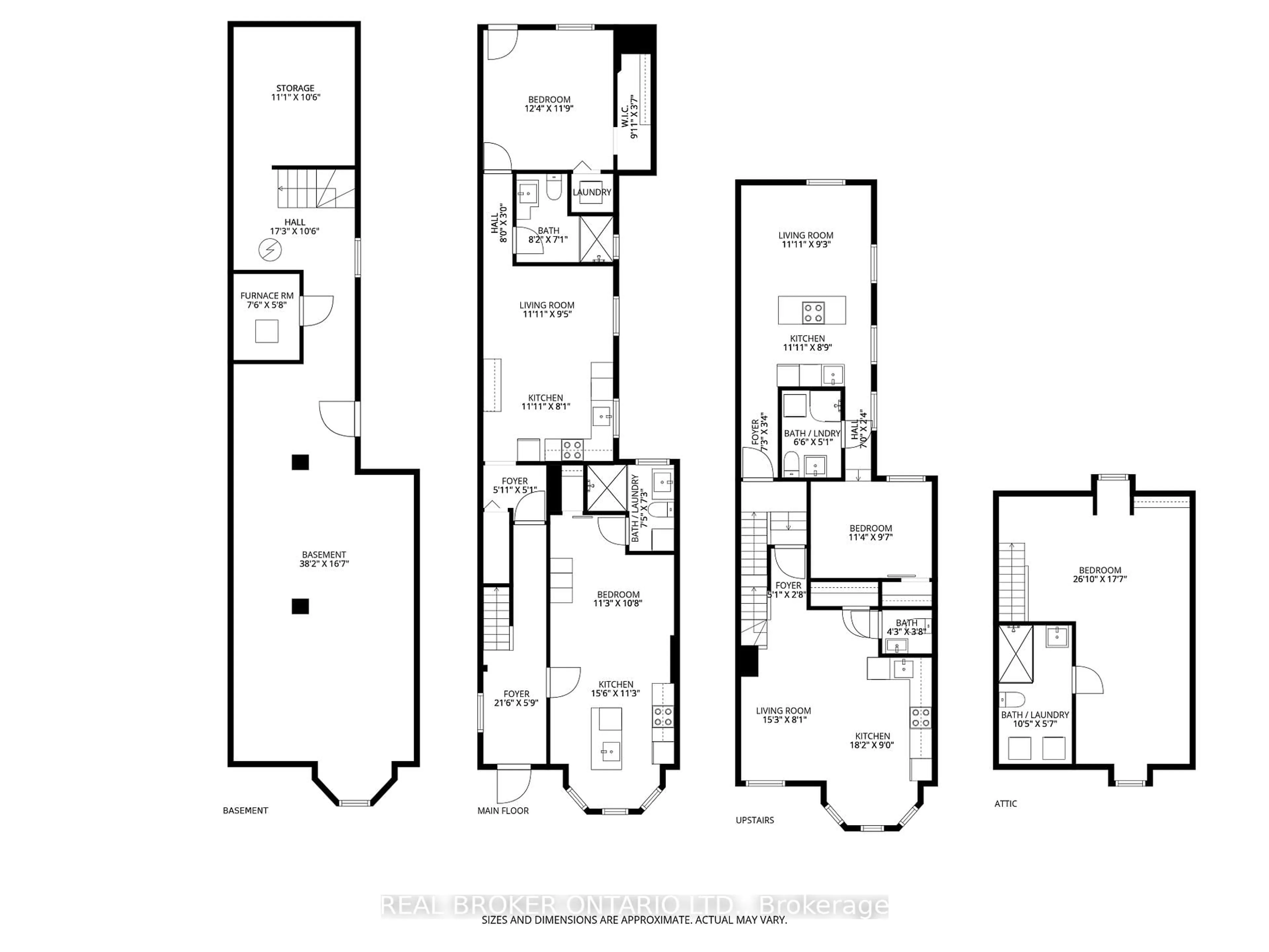 Floor plan for 158 Hunter St, Hamilton Ontario L8N 1M7