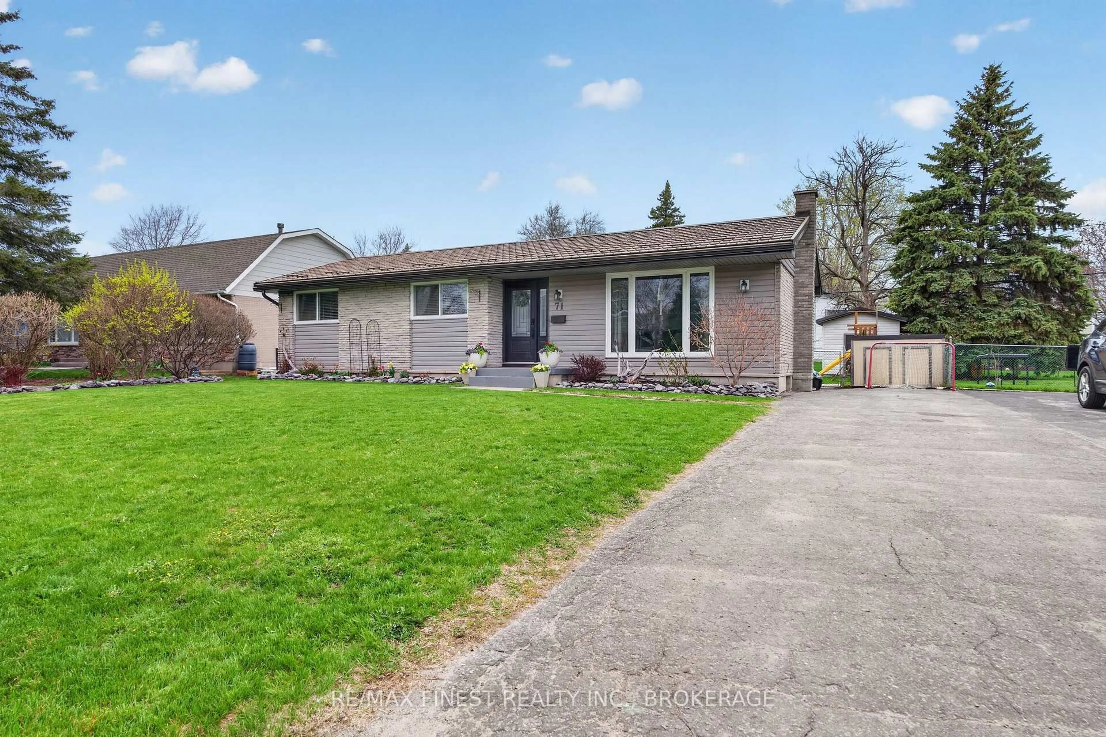 Home with vinyl exterior material, street for 71 Littlefield Rd, Loyalist Ontario K7N 1S1