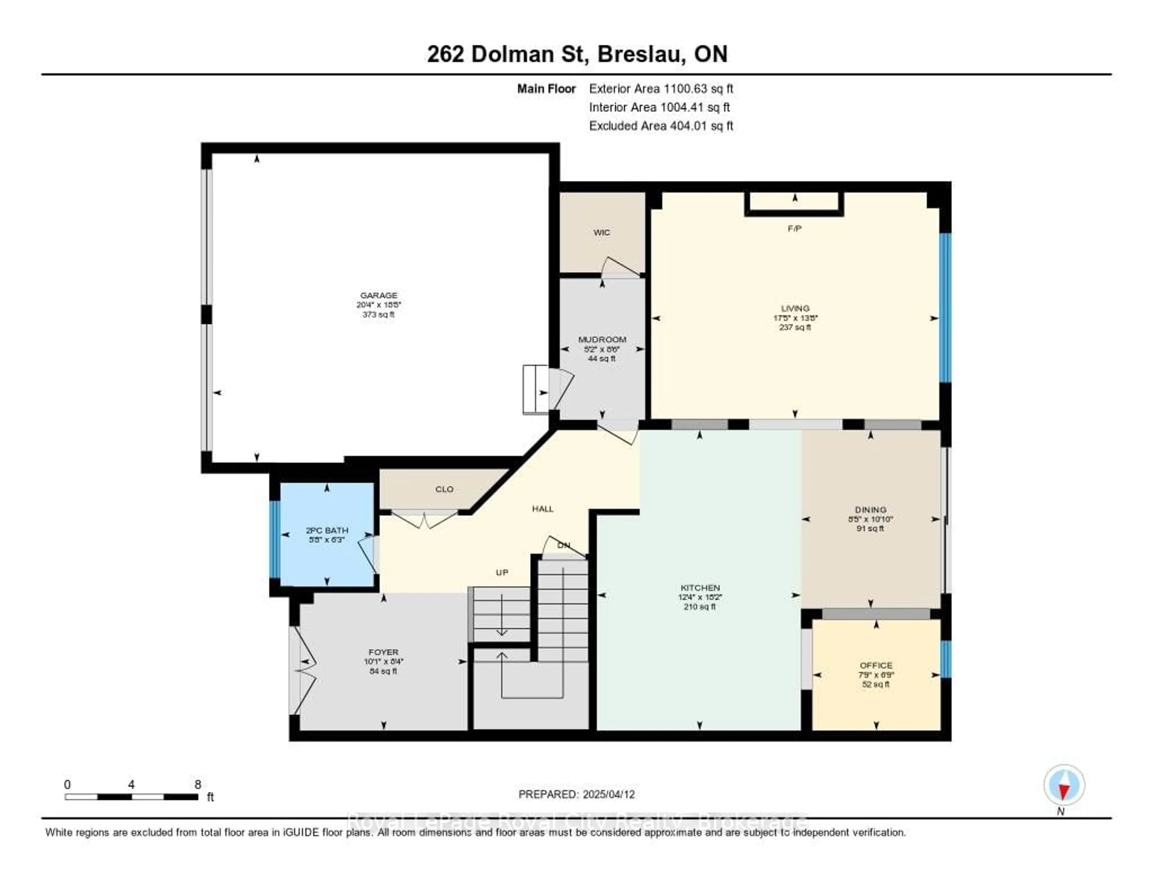 Floor plan for 262 Dolman St, Woolwich Ontario N0B 1M0