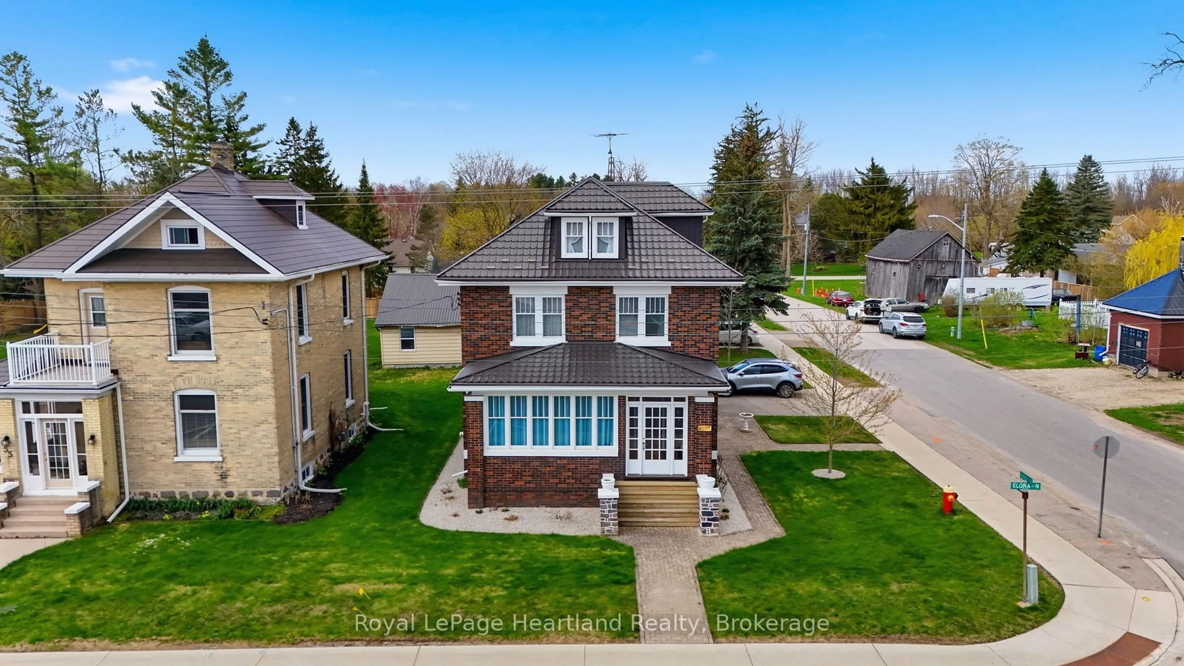 A pic from outside/outdoor area/front of a property/back of a property/a pic from drone, street for 57 Elora St, Minto Ontario N0G 1M0