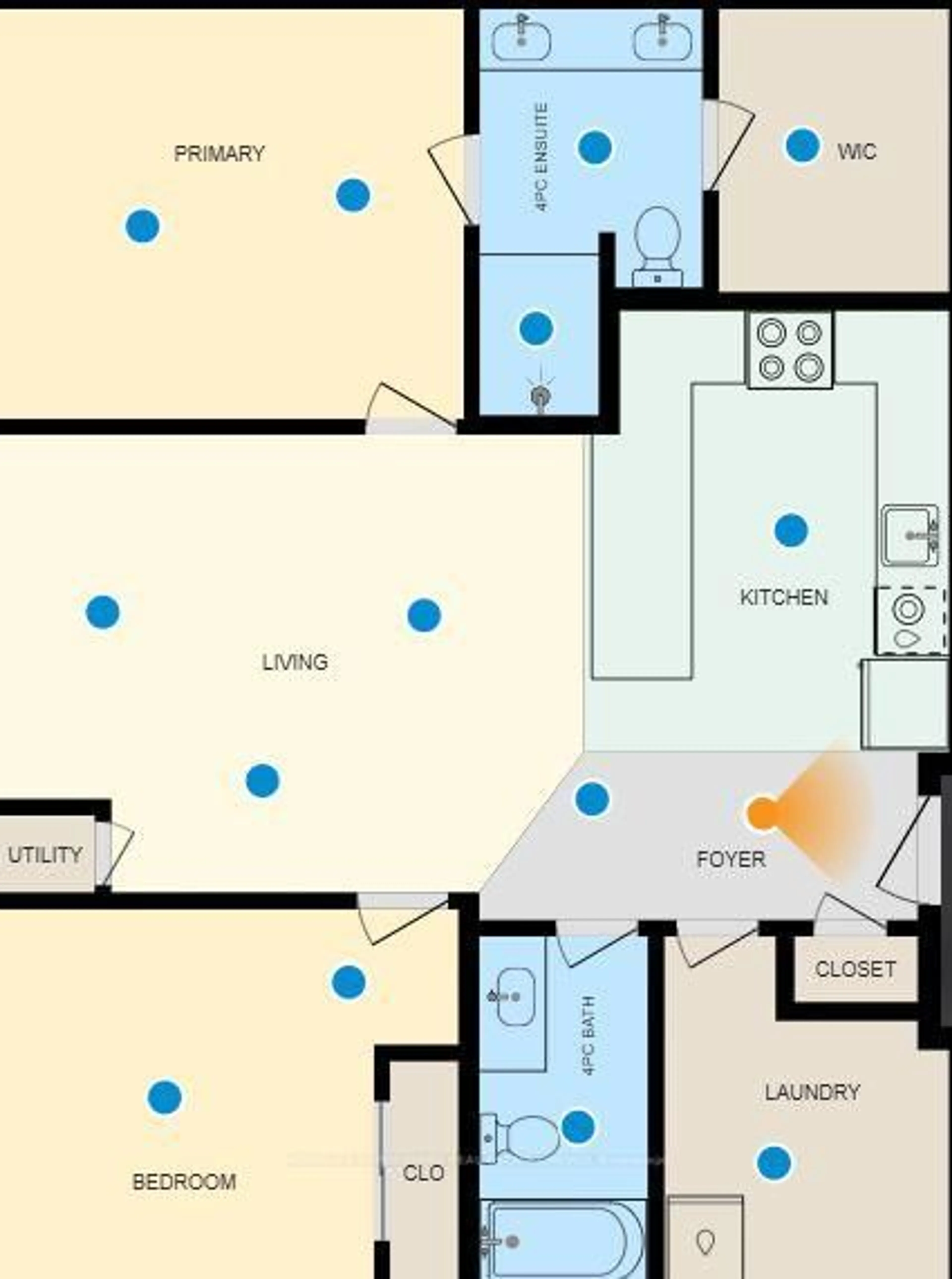 Floor plan for 501 Frontenac St #104, Kingston Ontario K7K 4L9