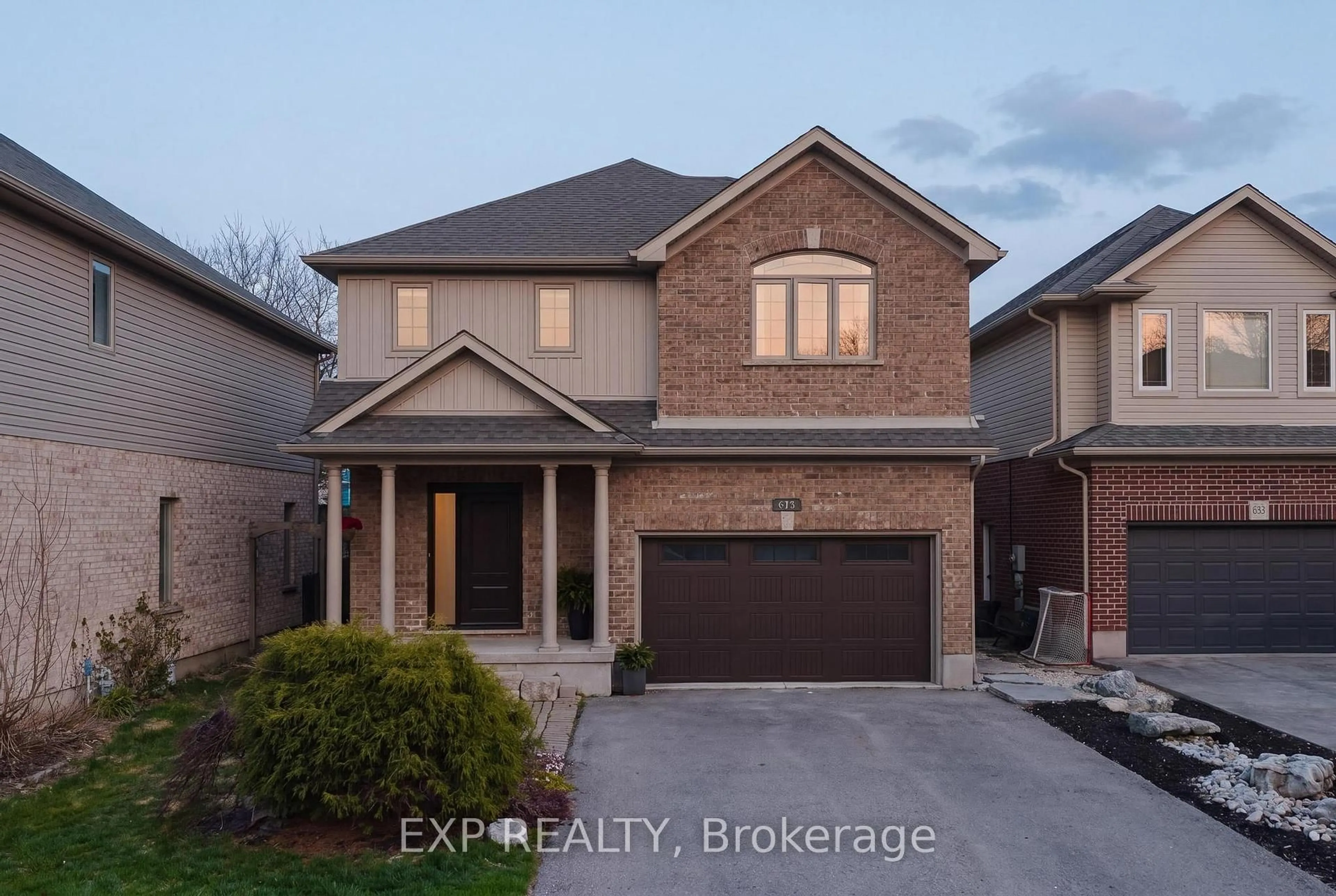 Home with brick exterior material, street for 631 Woodlawn Pl, Waterloo Ontario N2T 0A1