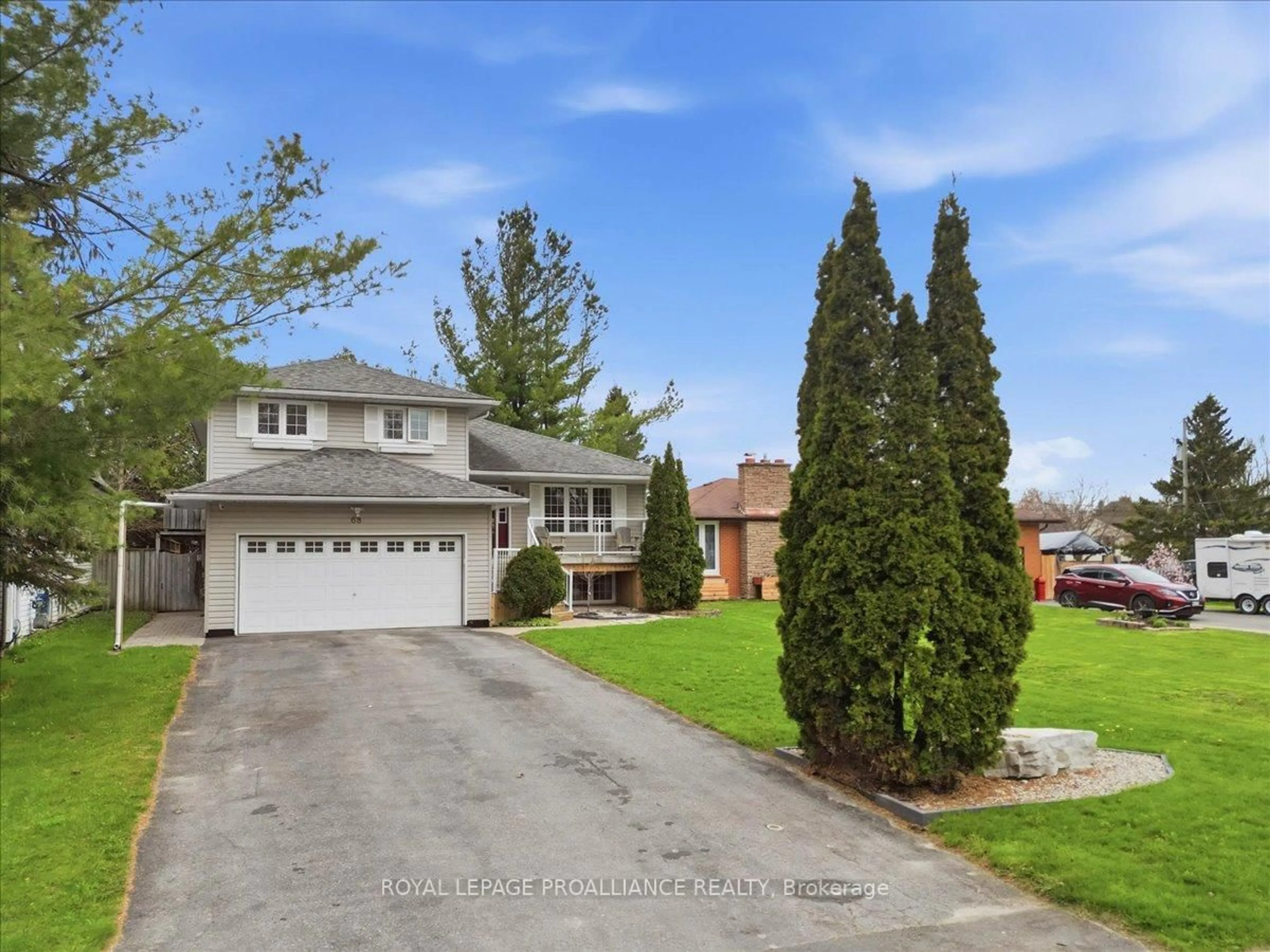 A pic from outside/outdoor area/front of a property/back of a property/a pic from drone, street for 68 Frankford Rd, Stirling Ontario K0K 3E0