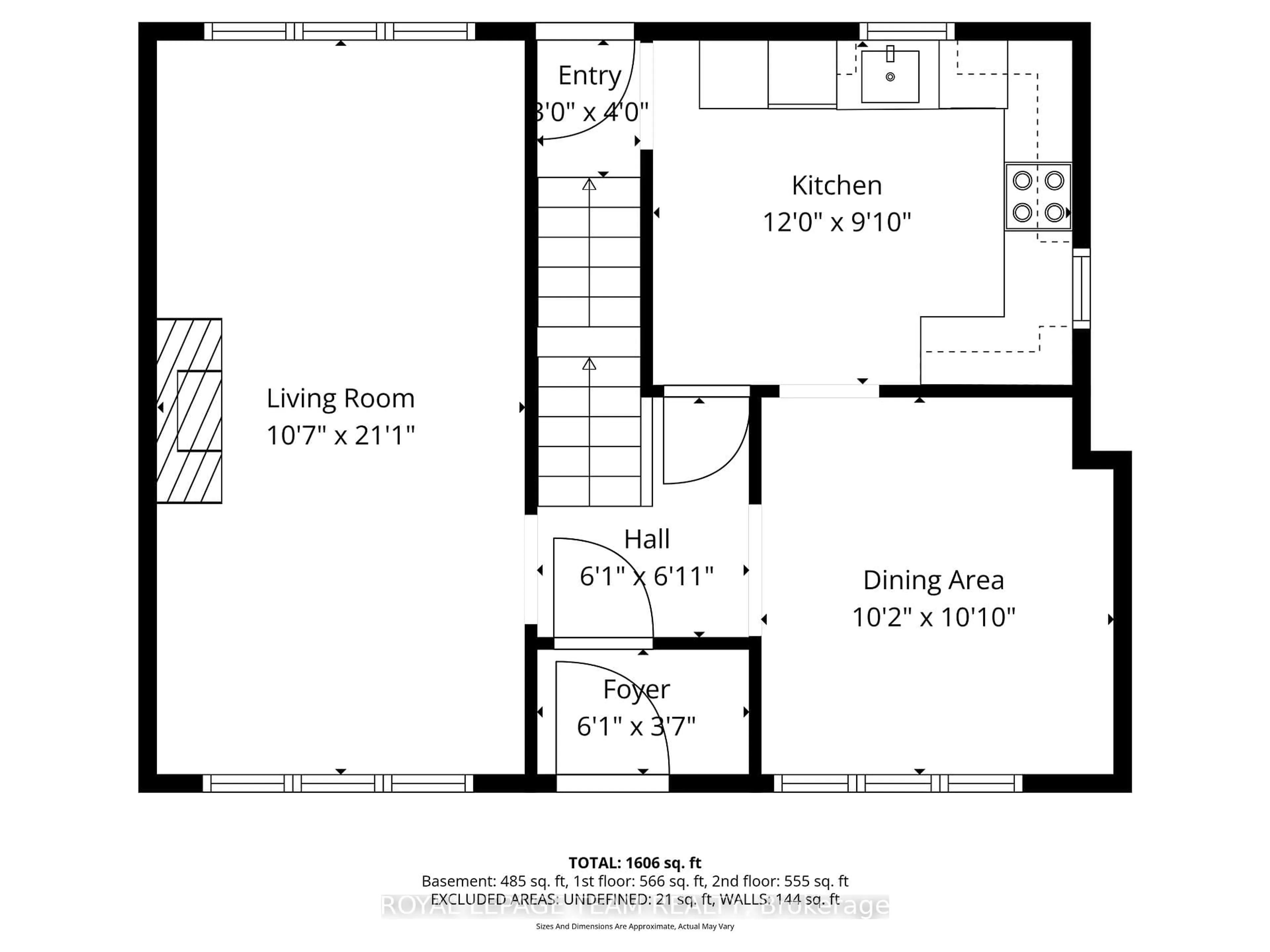Floor plan for 116 Range Rd, Ottawa Ontario K1N 8J8