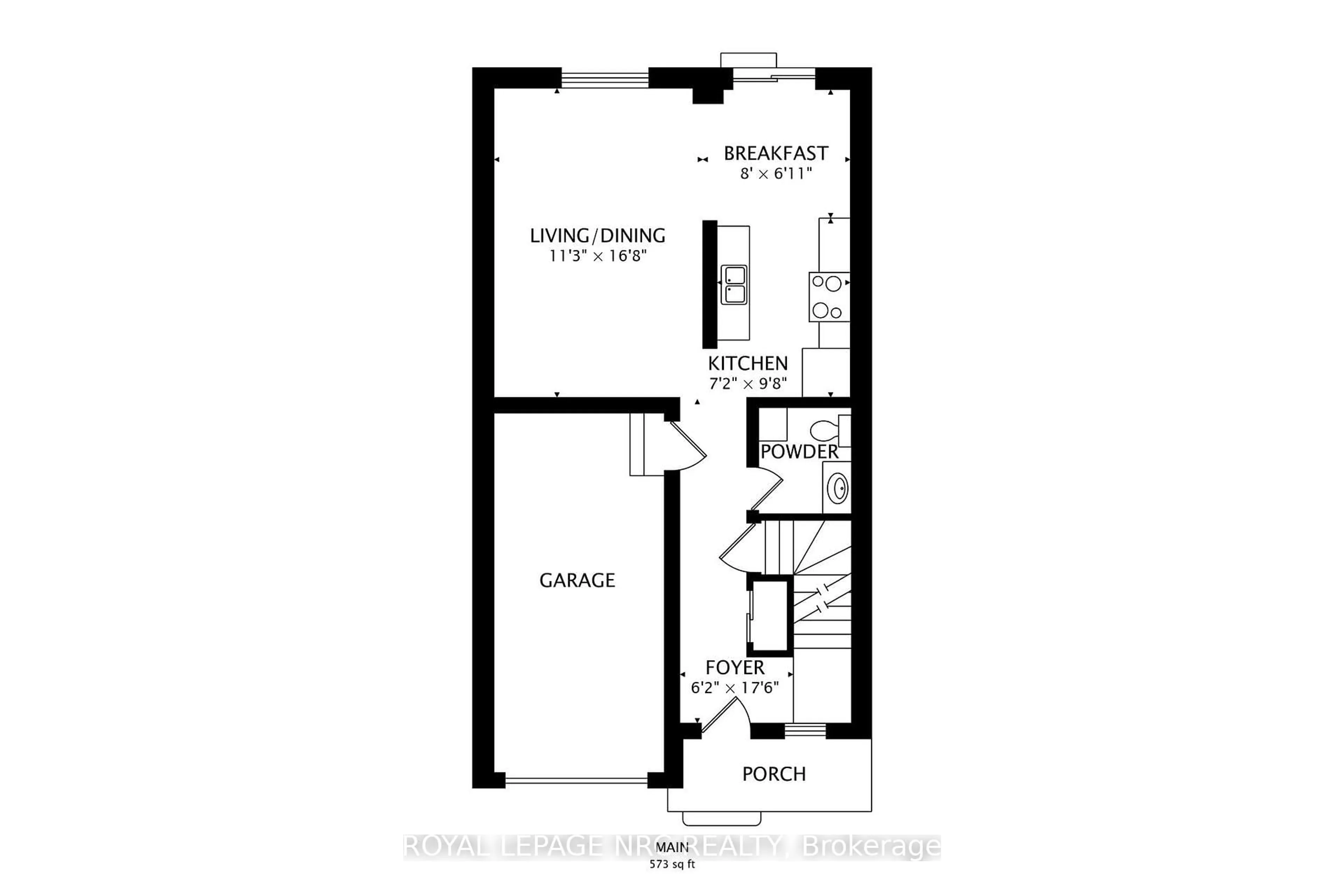 Floor plan for 104 Frances Ave #10, Hamilton Ontario L8E 5X3