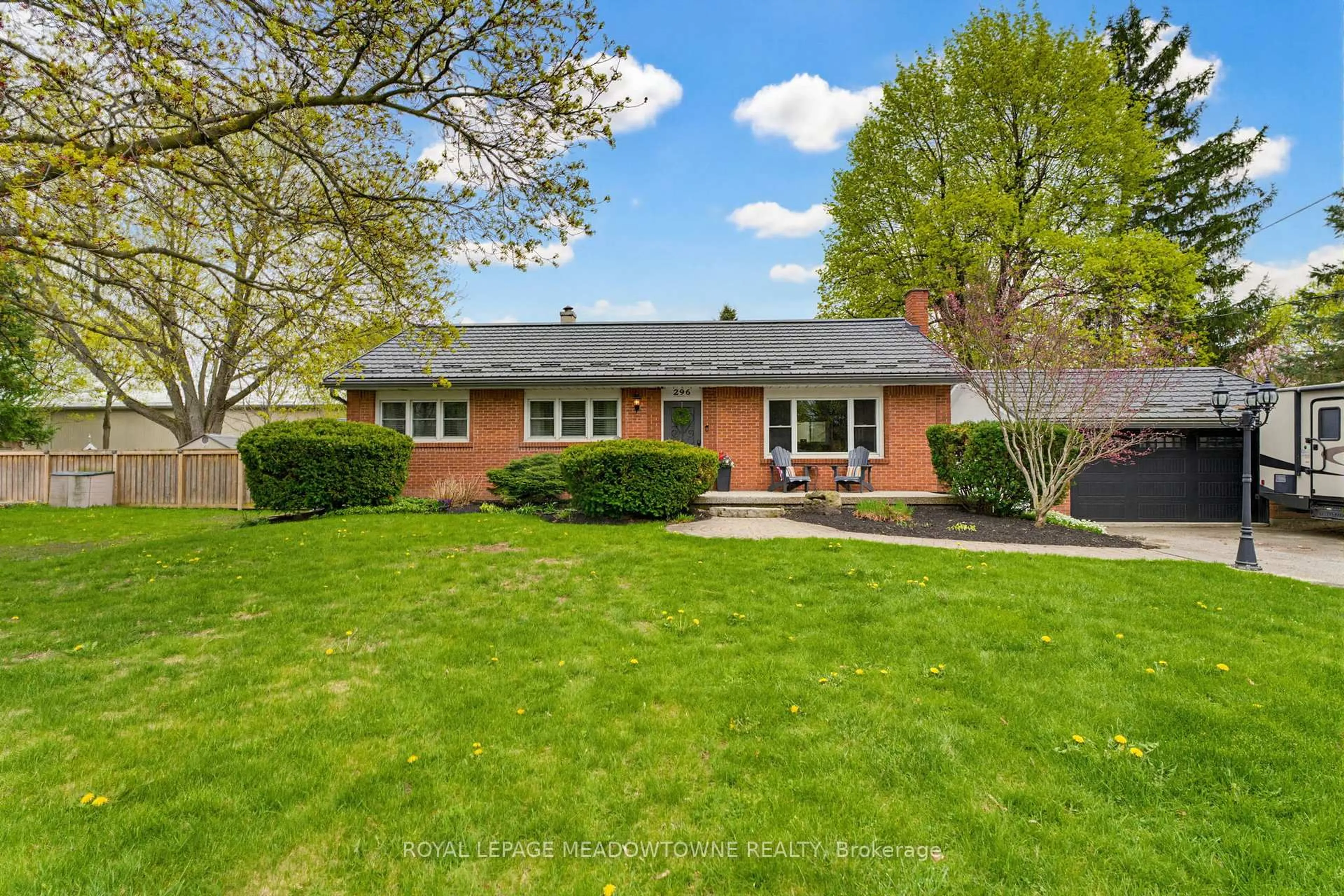 Home with brick exterior material, street for 296 Progreston Rd, Hamilton Ontario L0R 1H1