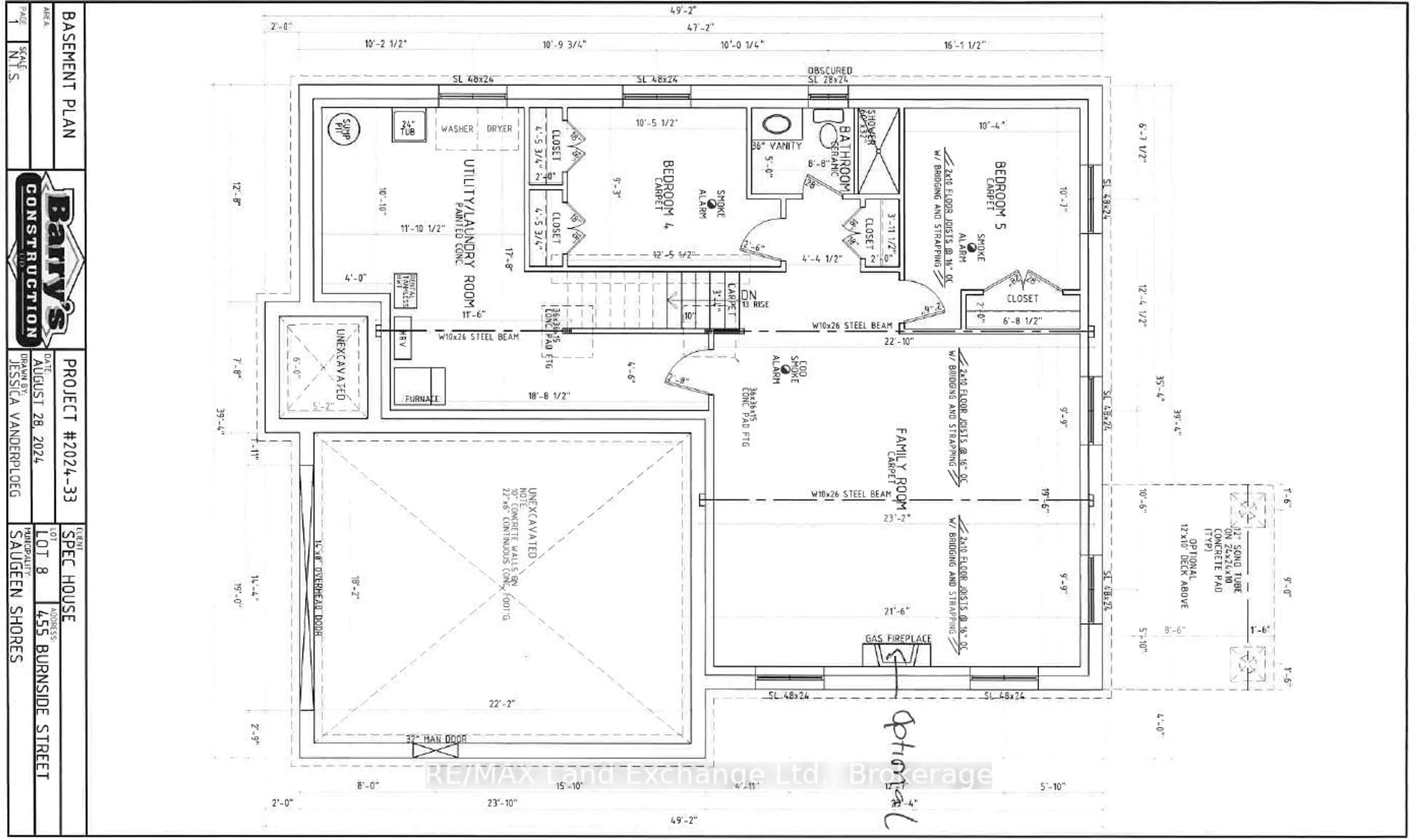 Floor plan for 455 Burnside St, Saugeen Shores Ontario N0H 2C3