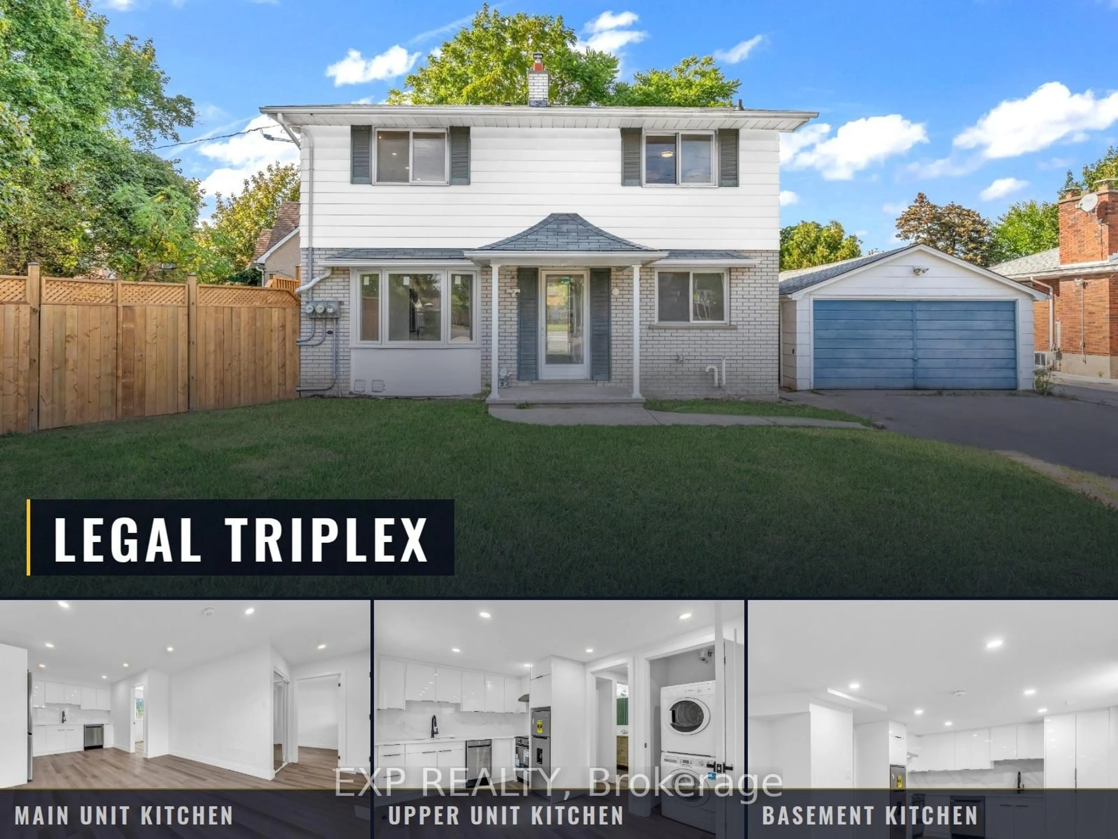 Home with vinyl exterior material, street for 113 Green Rd, Hamilton Ontario L8G 3W9