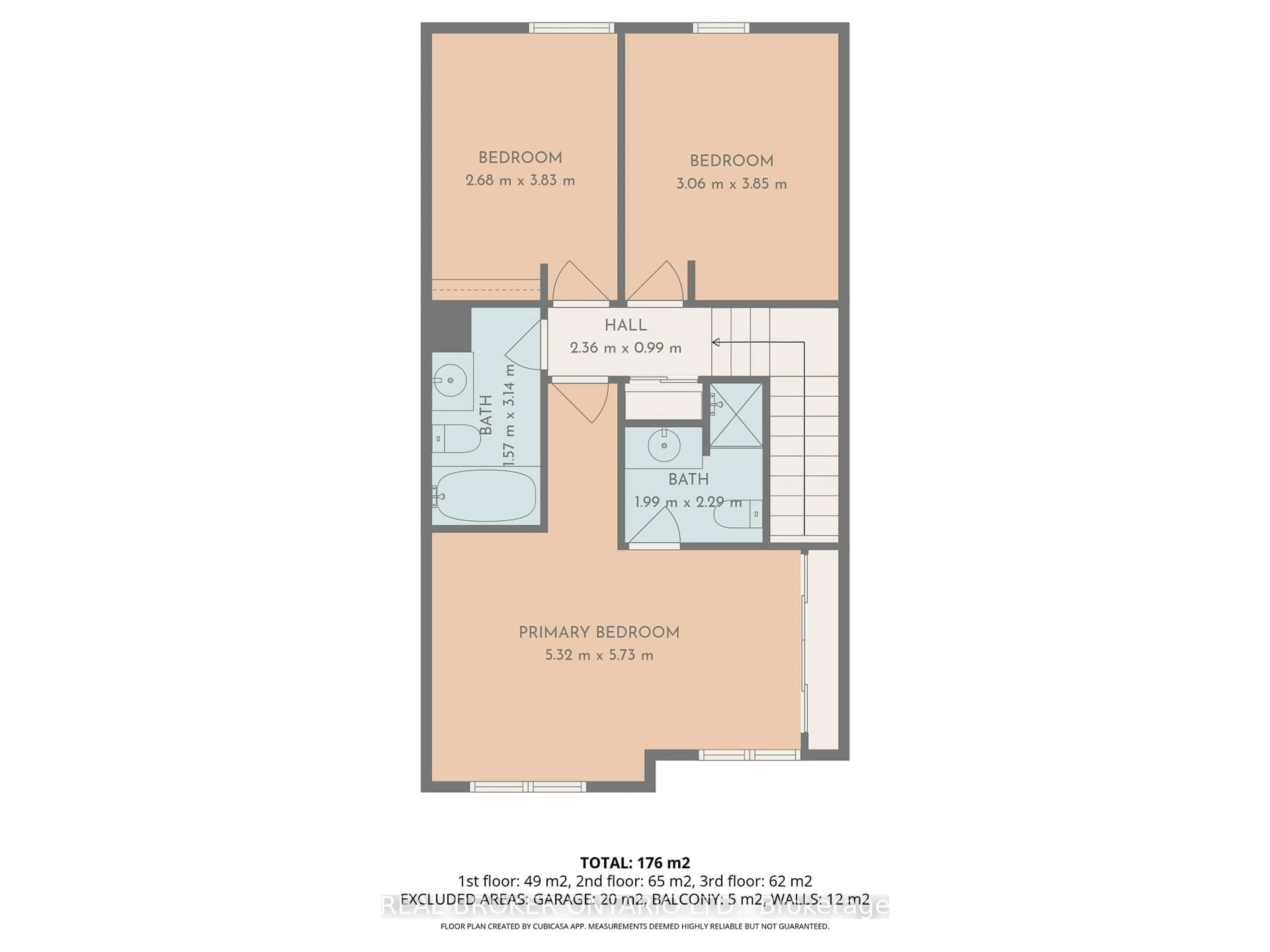 Floor plan for 36 Castlegreen Private, Ottawa Ontario K1T 3N4