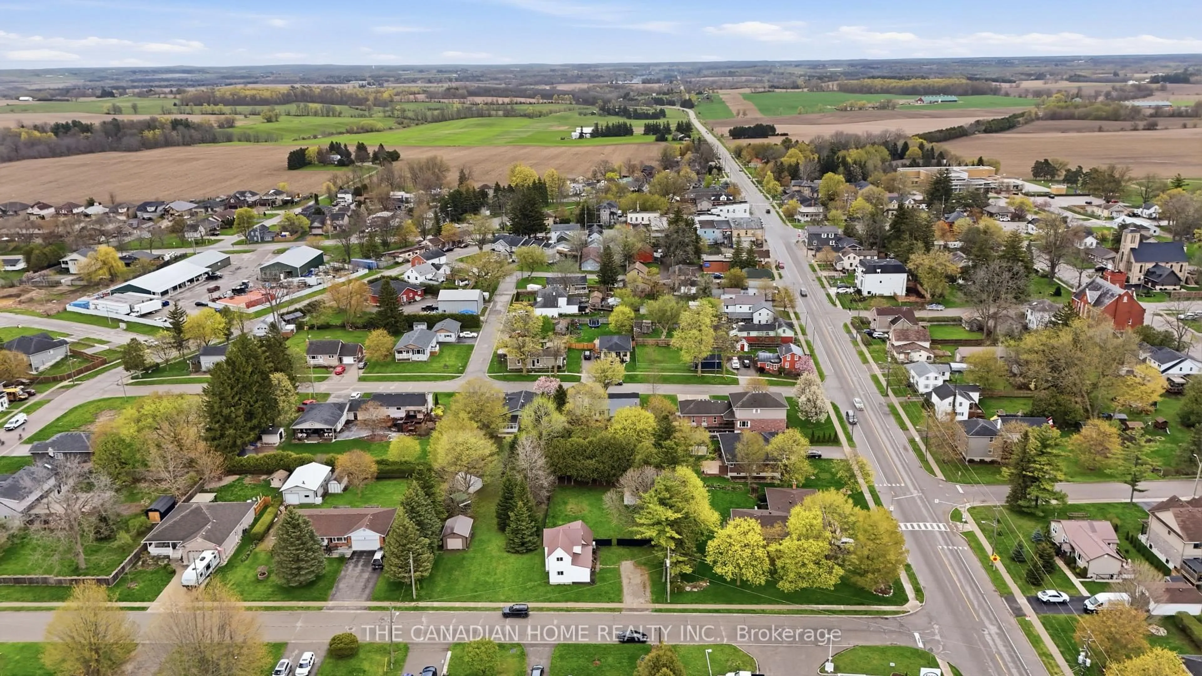 A pic from outside/outdoor area/front of a property/back of a property/a pic from drone, street for 11 Morrow St, Blandford-Blenheim Ontario N0J 1G0