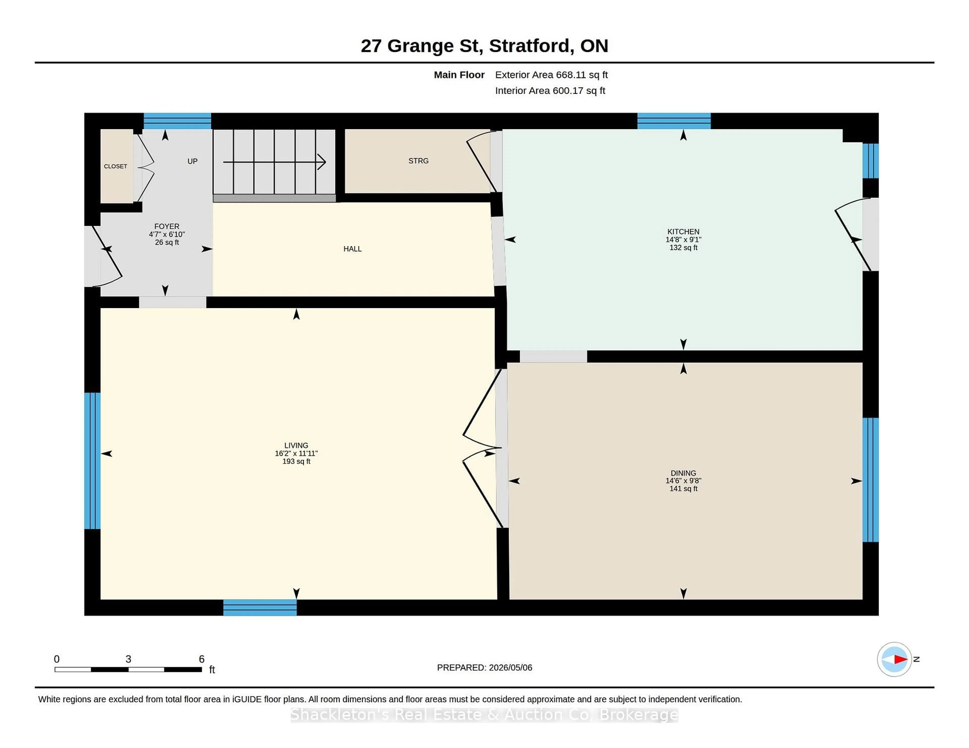 Floor plan for 27 Grange St, Stratford Ontario N5A 3P7