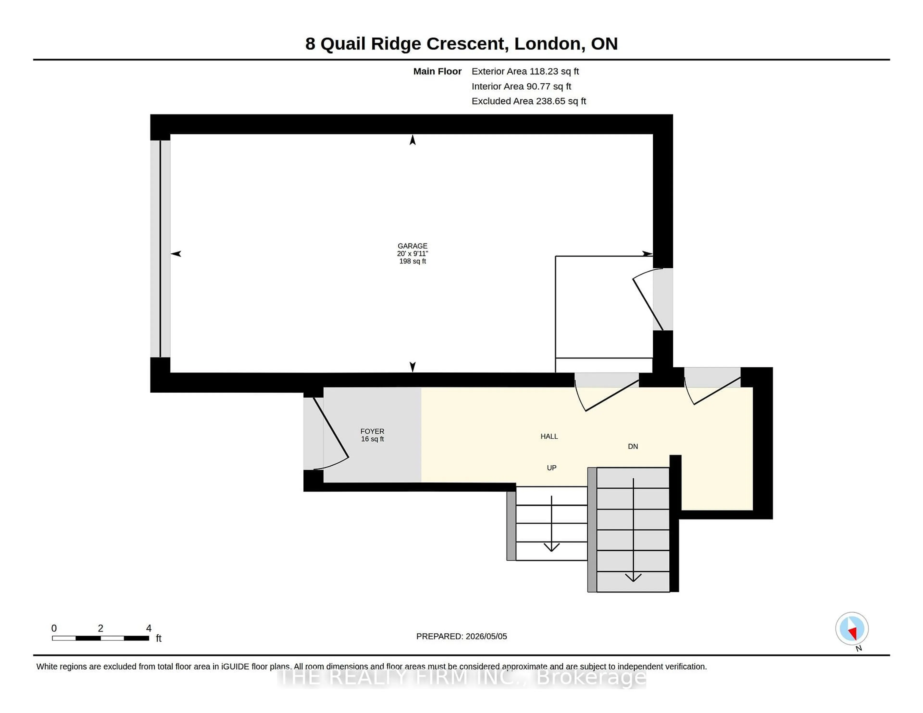 Floor plan for 8 Quail Ridge Cres, London East Ontario N5W 5T6