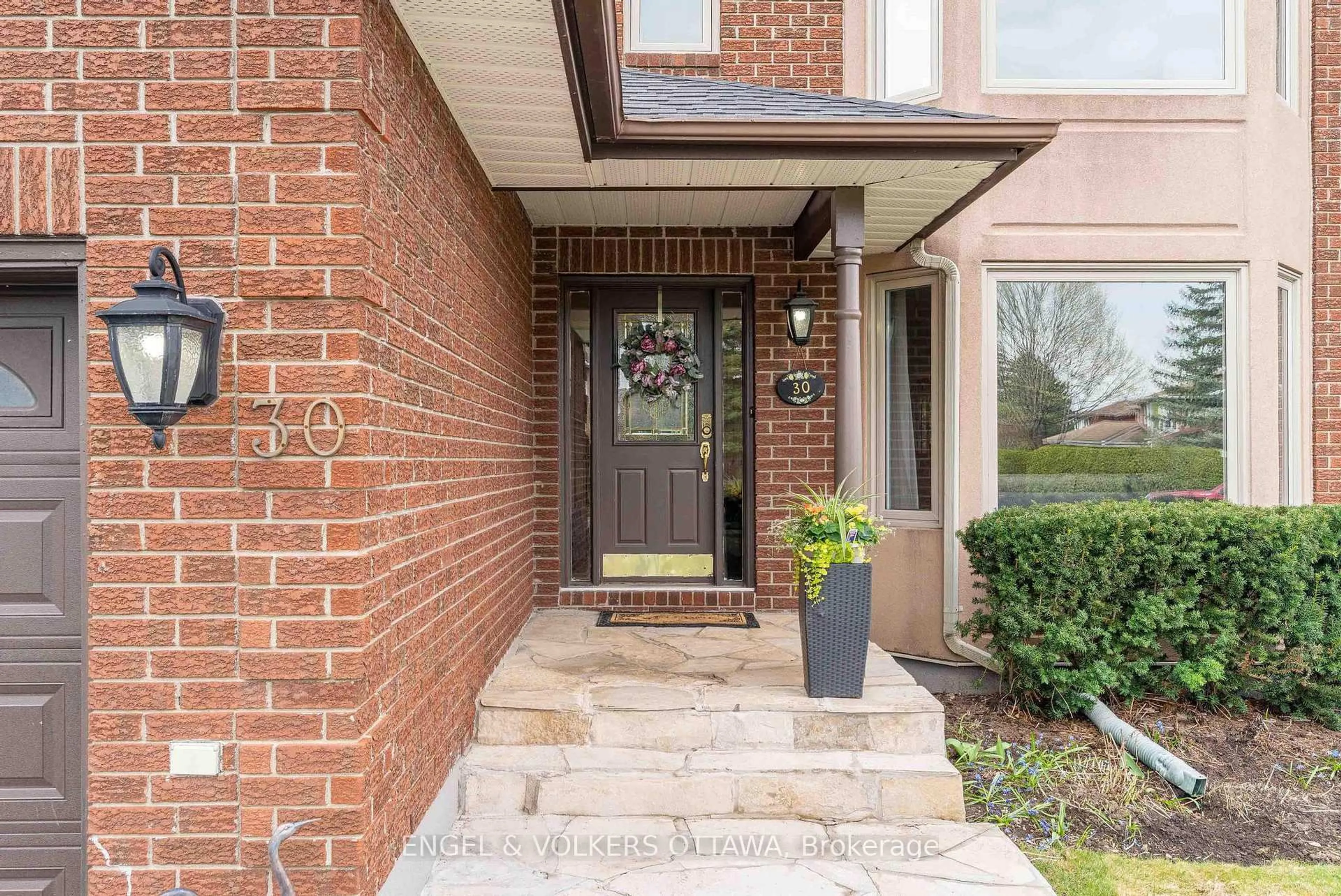 Home with brick exterior material, street for 30 Huntings End Ave, Kanata Ontario K2M 1R3