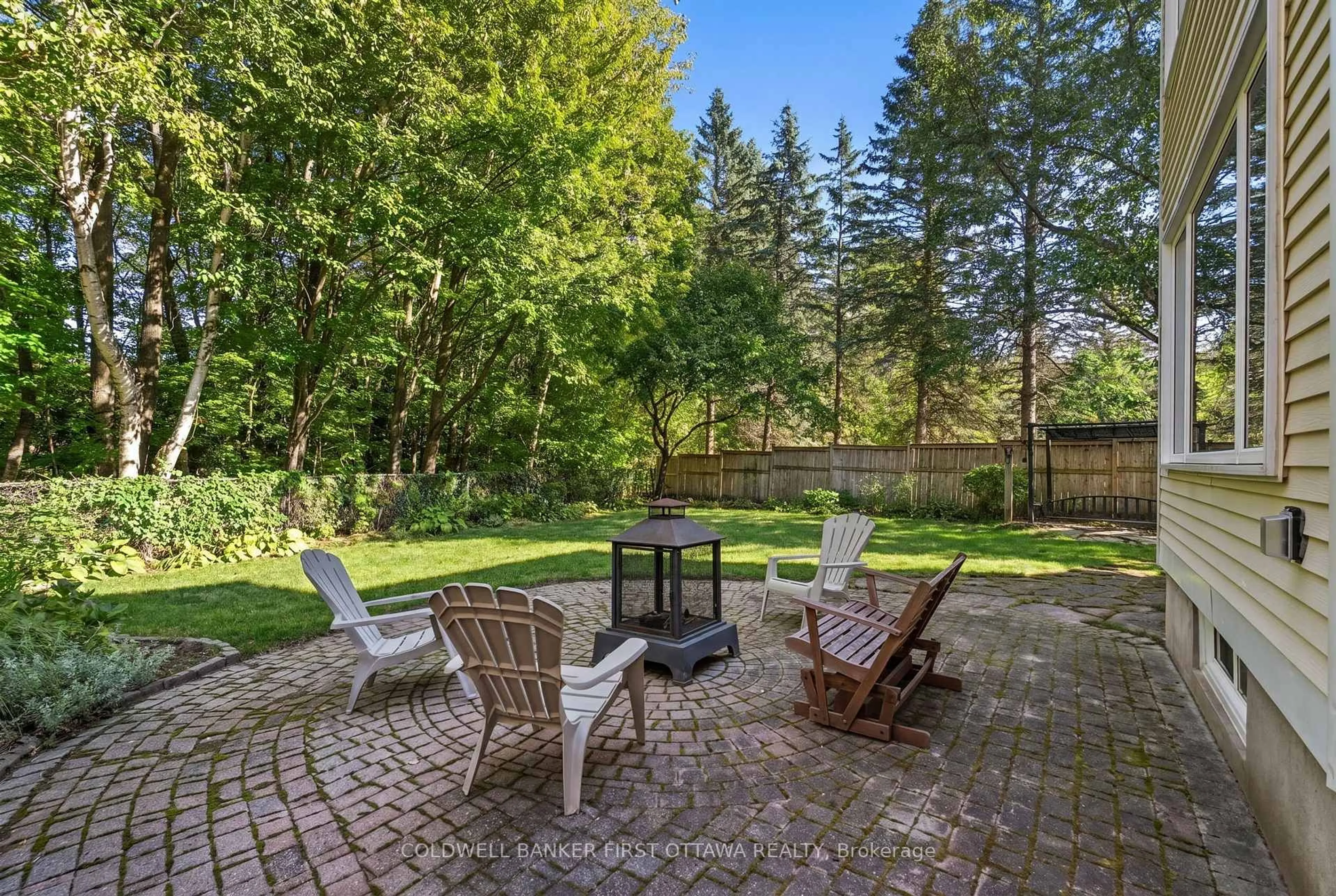 Patio, forest/trees view for 1645 Des Ravins Pl, Orleans Ontario K1C 6H3