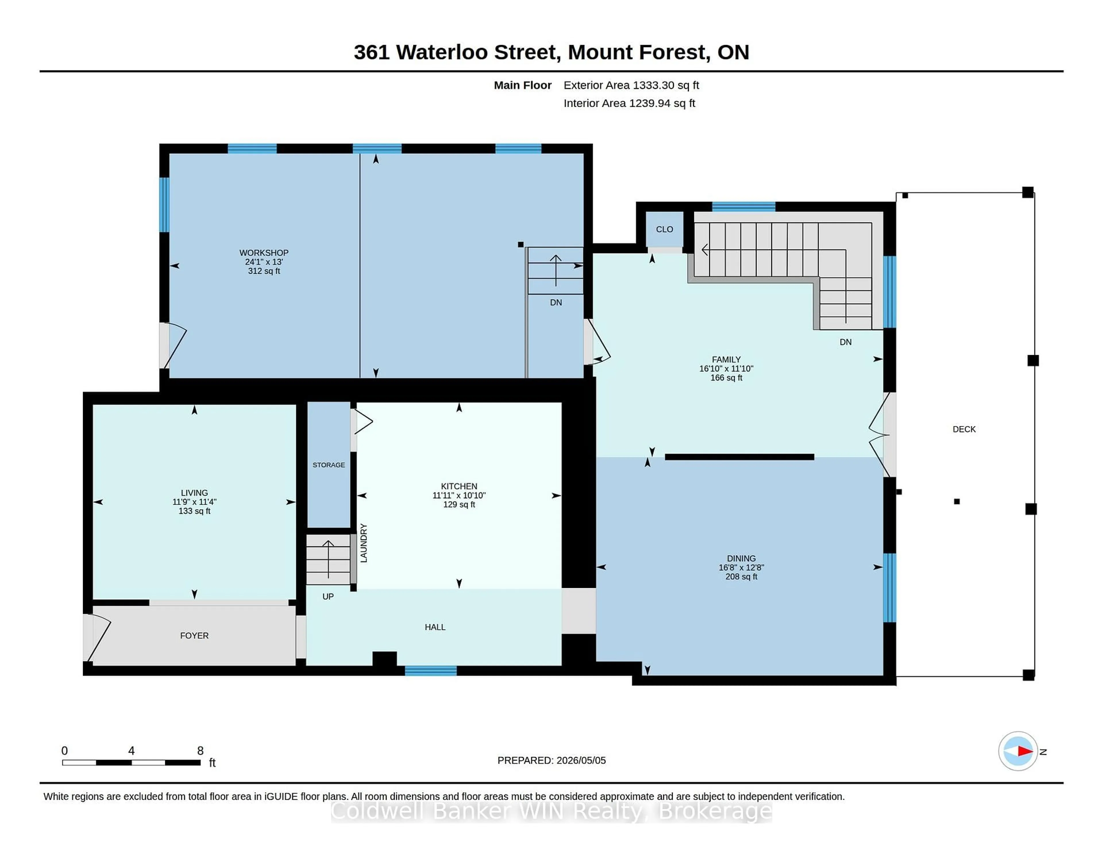 Floor plan for 361 Waterloo St, Wellington North Ontario N0G 2L3