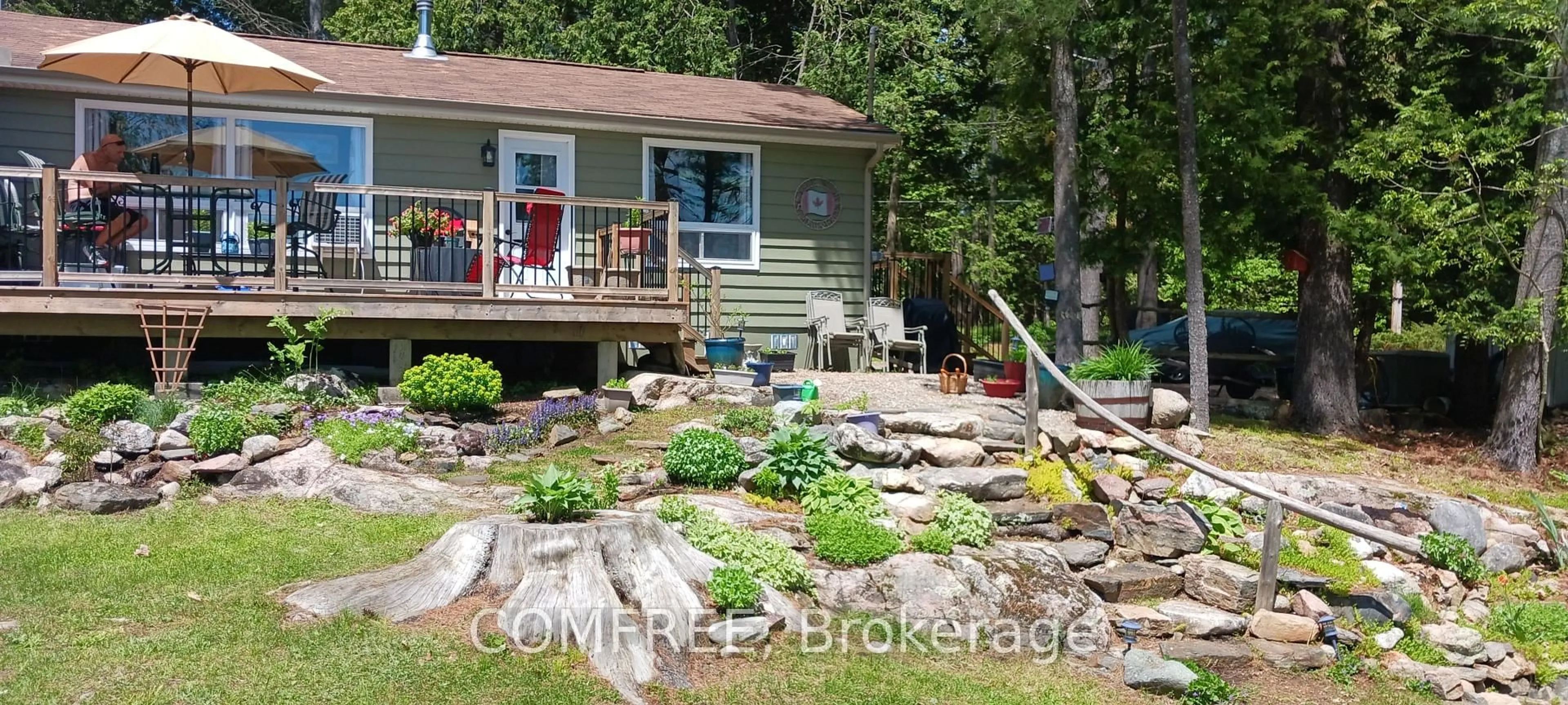 Patio, water/lake/river/ocean view for 1005 Hoyle Lane, Maberly Ontario K0H 2B0