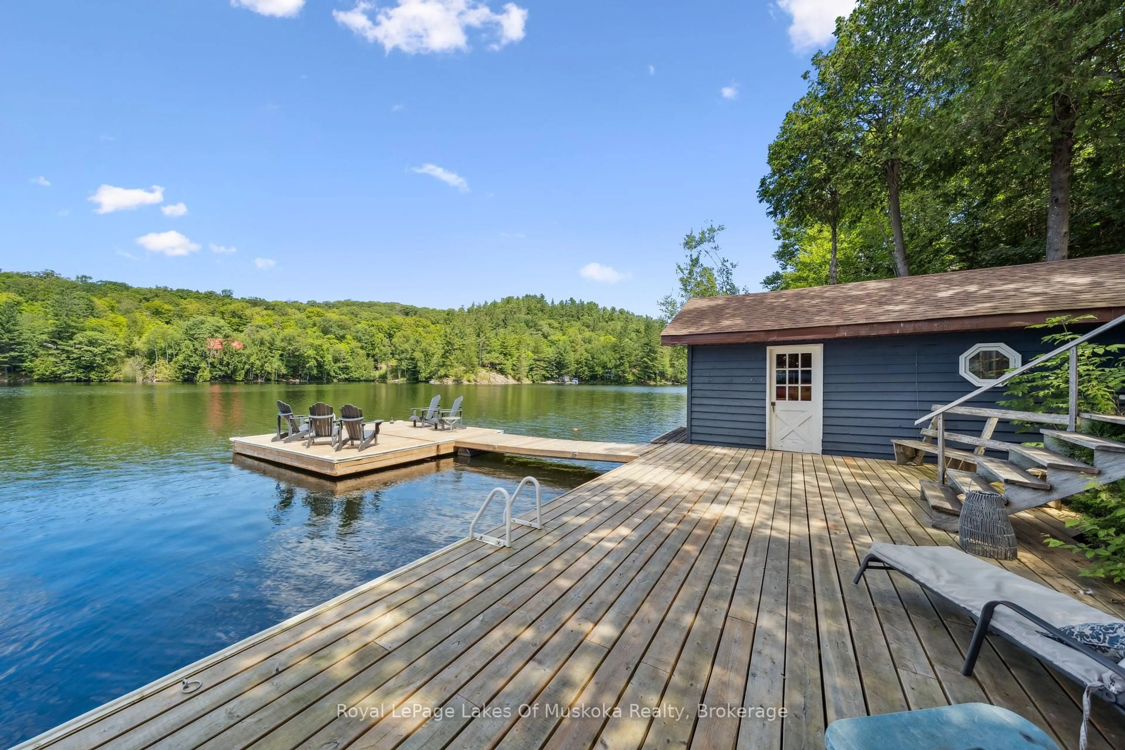 Patio, water/lake/river/ocean view for 1345 Sinclair T Kawagama Lake Tr, Algonquin Highlands Ontario P0A 1E0