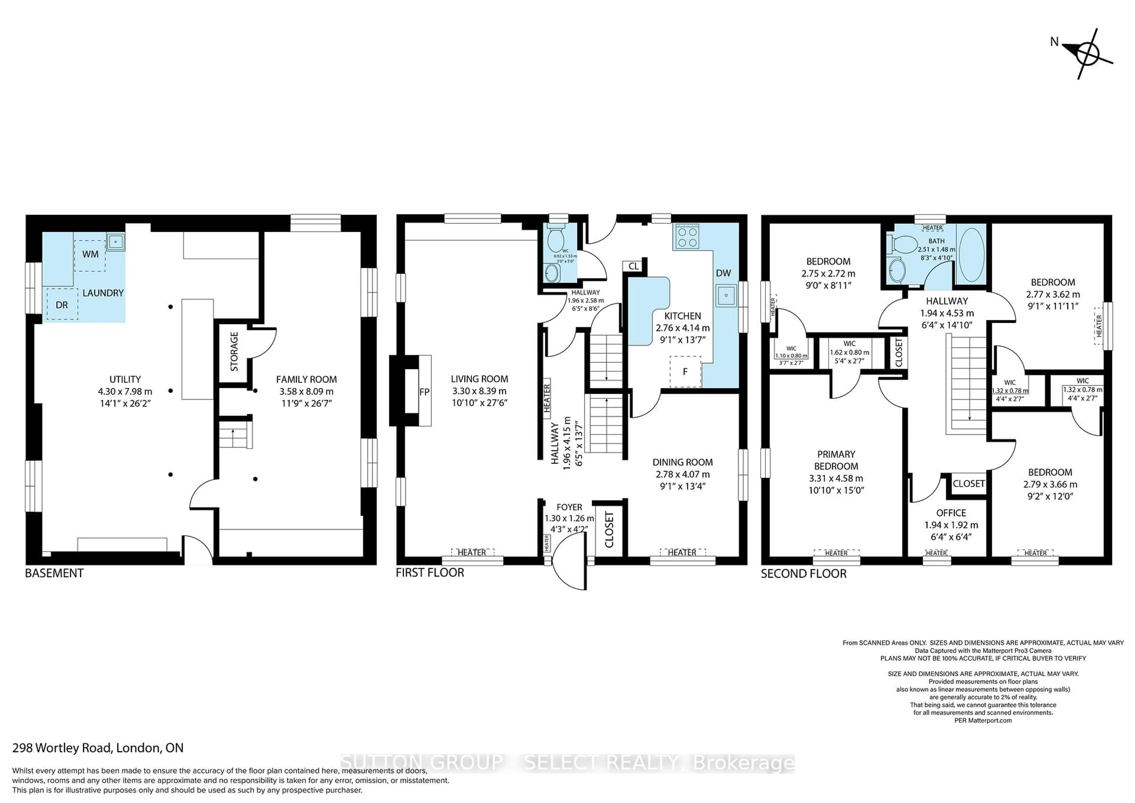 Floor plan for 298 Wortley Rd, London South Ontario N6C 3R5