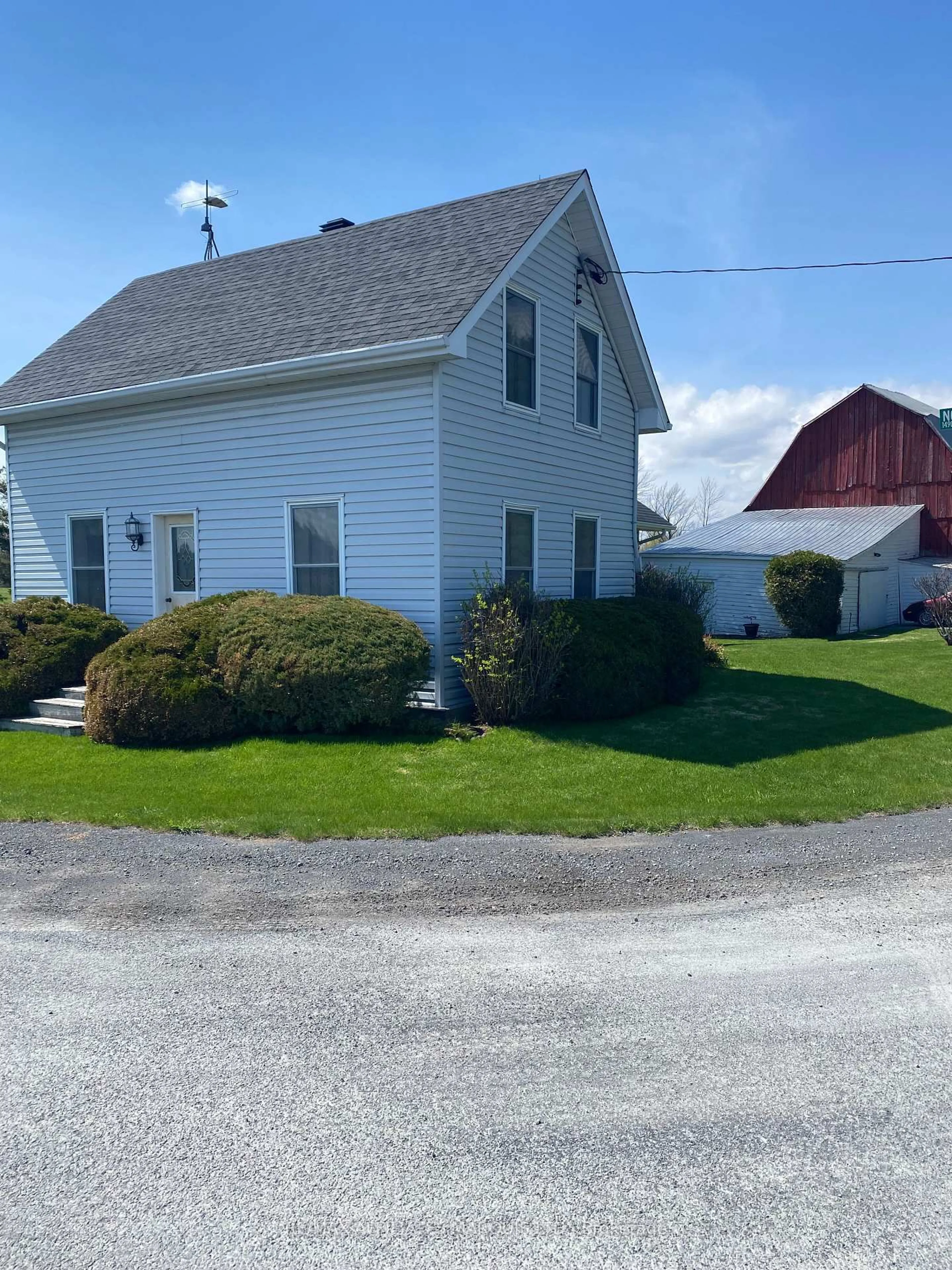 A pic from outside/outdoor area/front of a property/back of a property/a pic from drone, street for 15085 Cooper Rd, South Stormont Ontario K0C 1R0