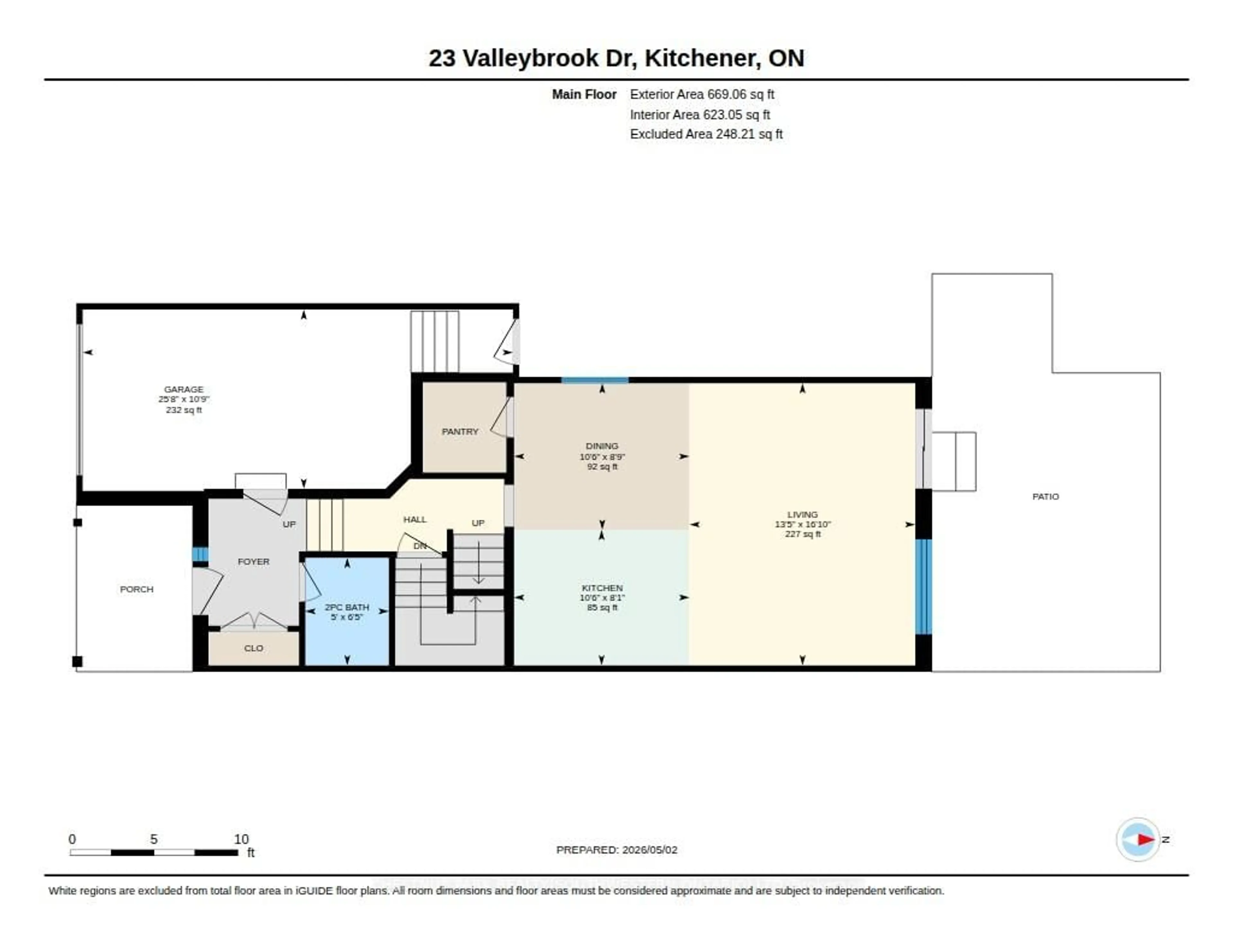 Floor plan for 23 Valleybrook Dr, Kitchener Ontario N2A 0J9