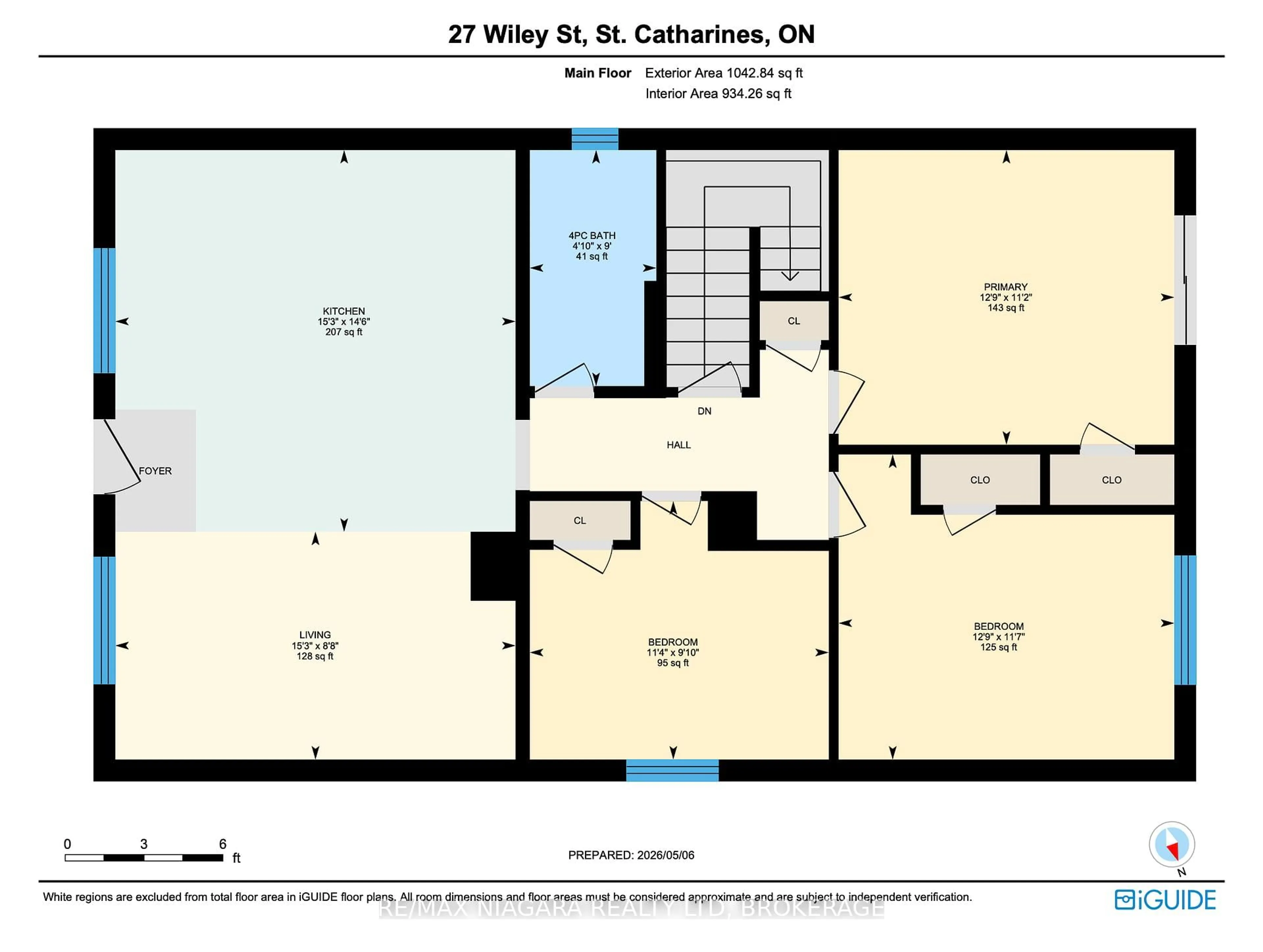 Floor plan for 27 Wiley St, St. Catharines Ontario L2R 4E6