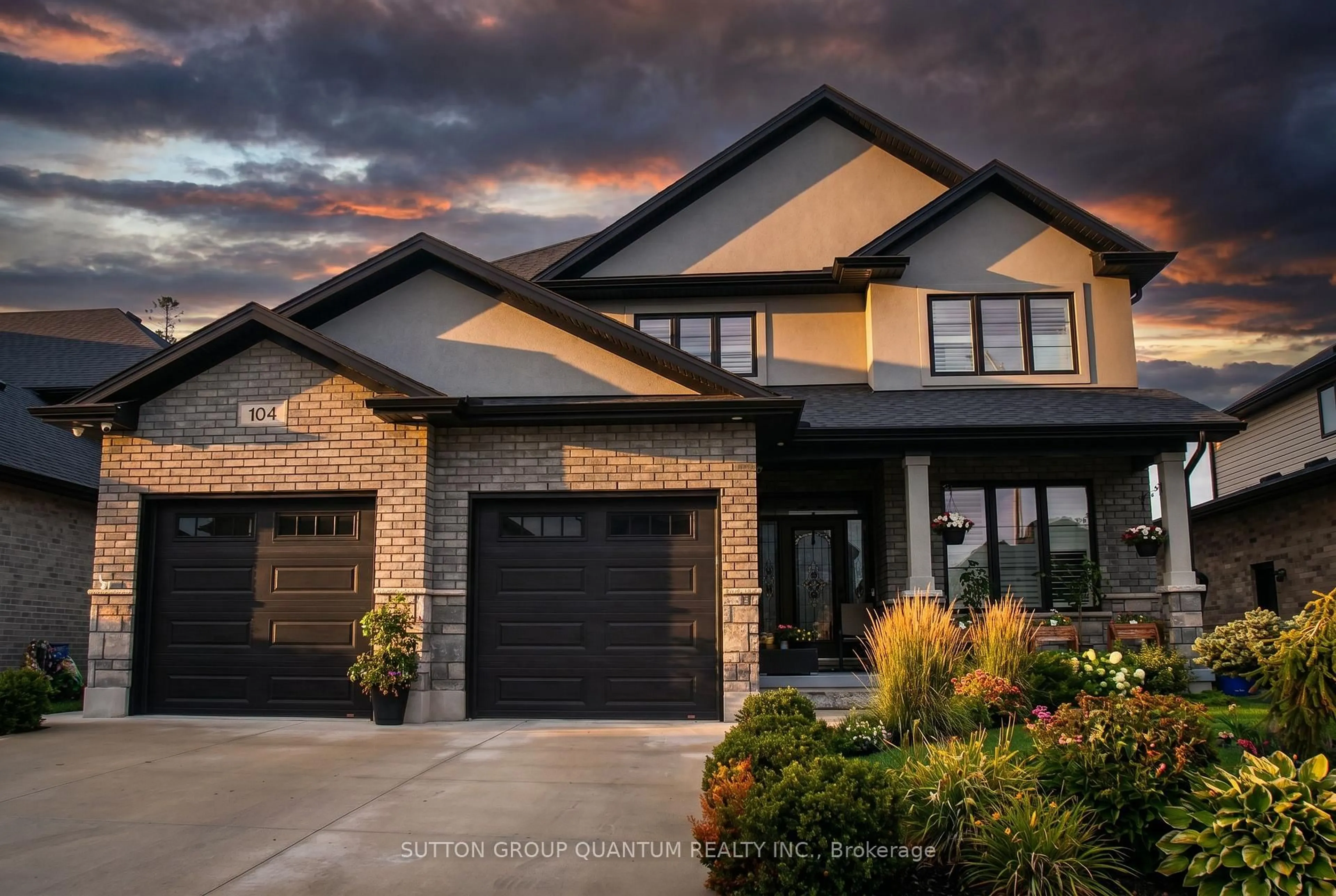 Home with brick exterior material, street for 104 Thames Springs Cres, Zorra Ontario N0M 2M0