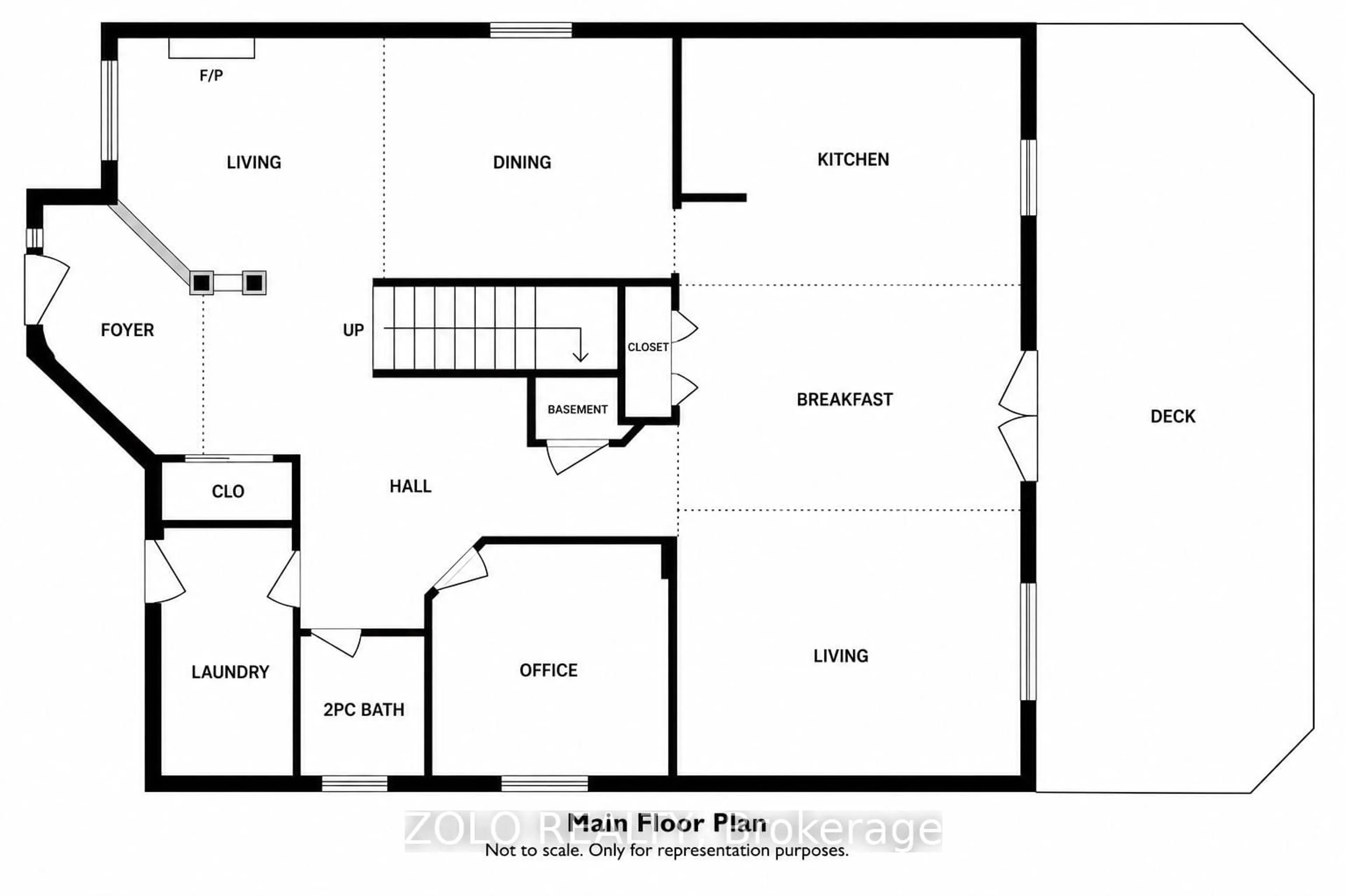 Floor plan for 70 Doon Mills Dr, Kitchener Ontario N2P 2S3