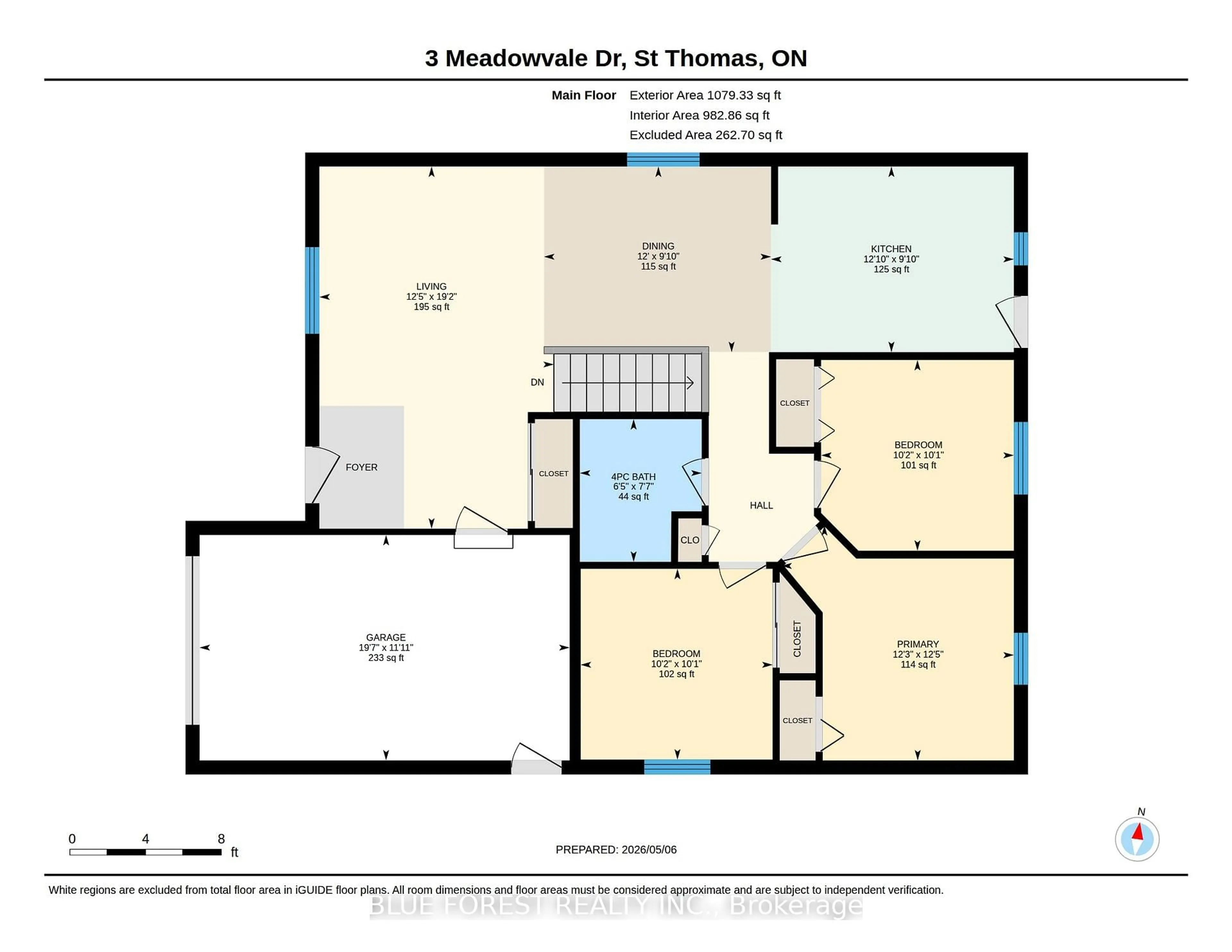 Floor plan for 3 Meadowvale Dr, St. Thomas Ontario N5P 4P1