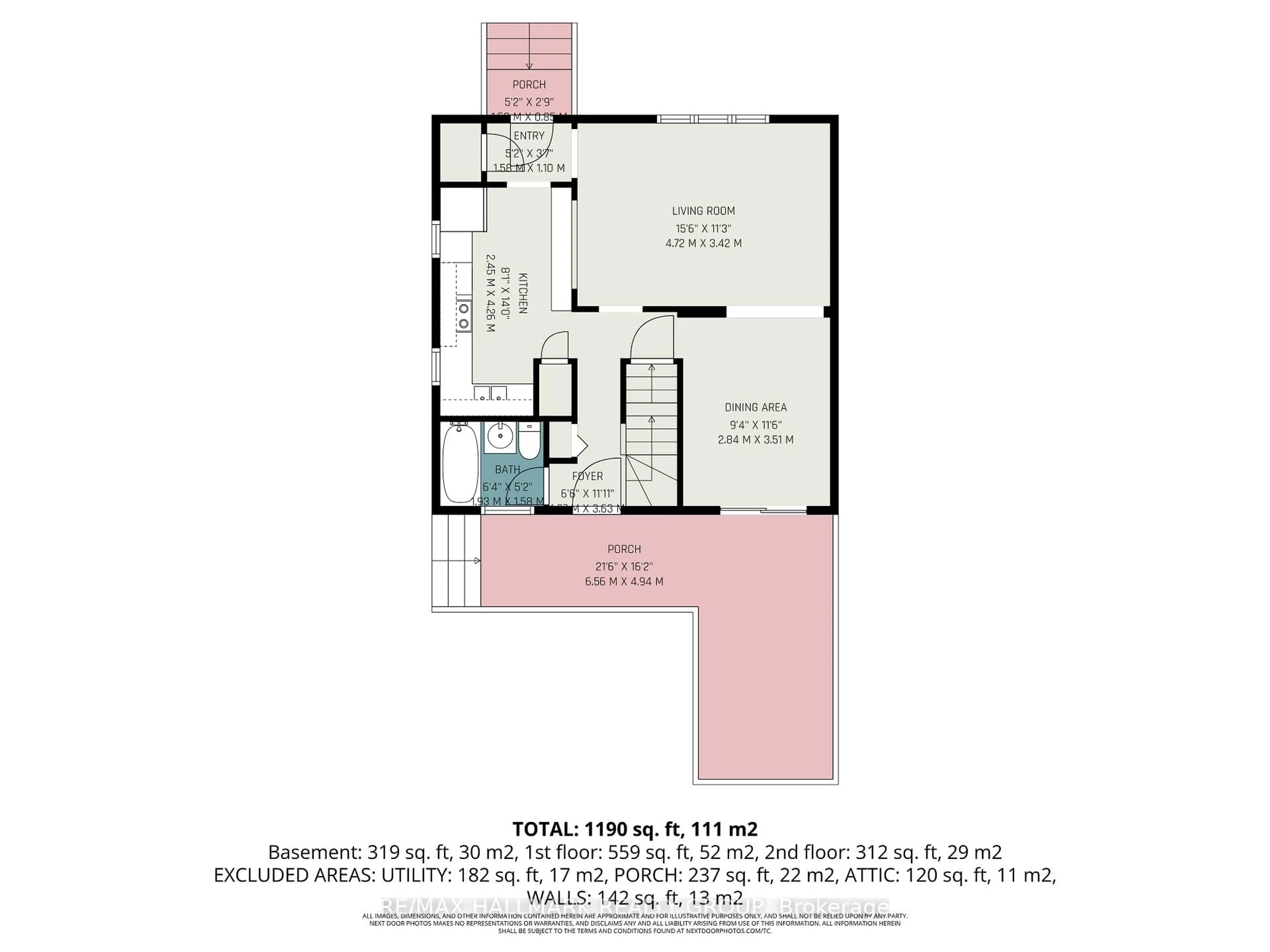 Floor plan for 138 Third Ave, Arnprior Ontario K7S 1Y8
