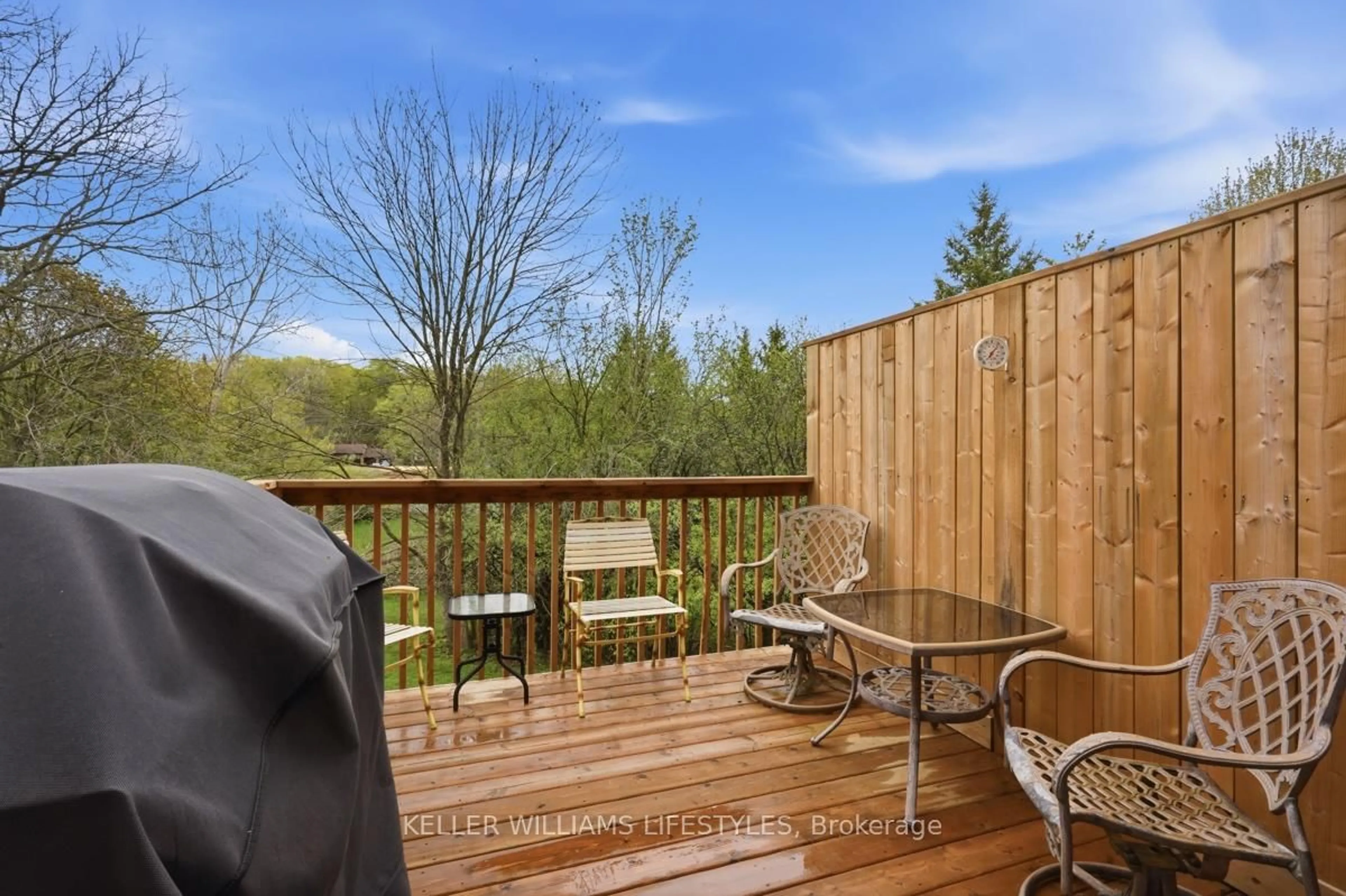 Patio, forest/trees view for 519 Riverside Dr #24, London North Ontario N6H 5J3