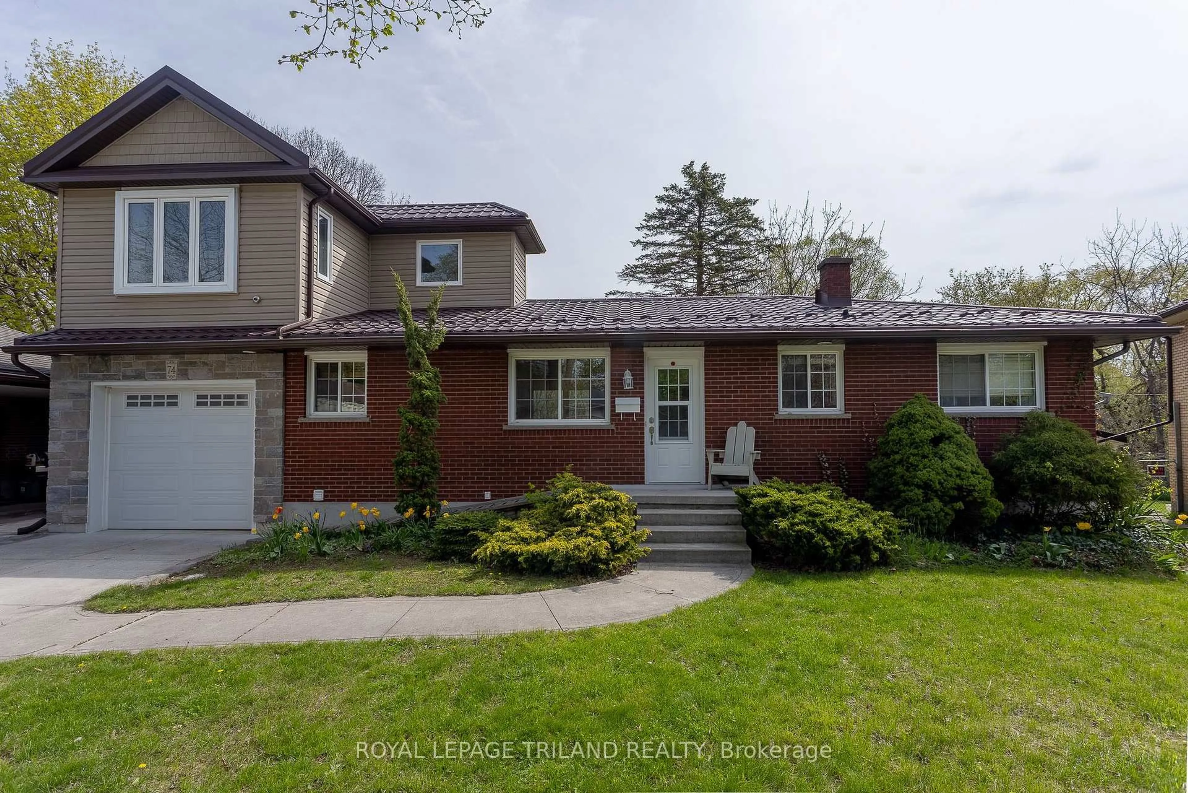 Home with brick exterior material, street for 74 Eldorado Ave, London East Ontario N5W 1S5