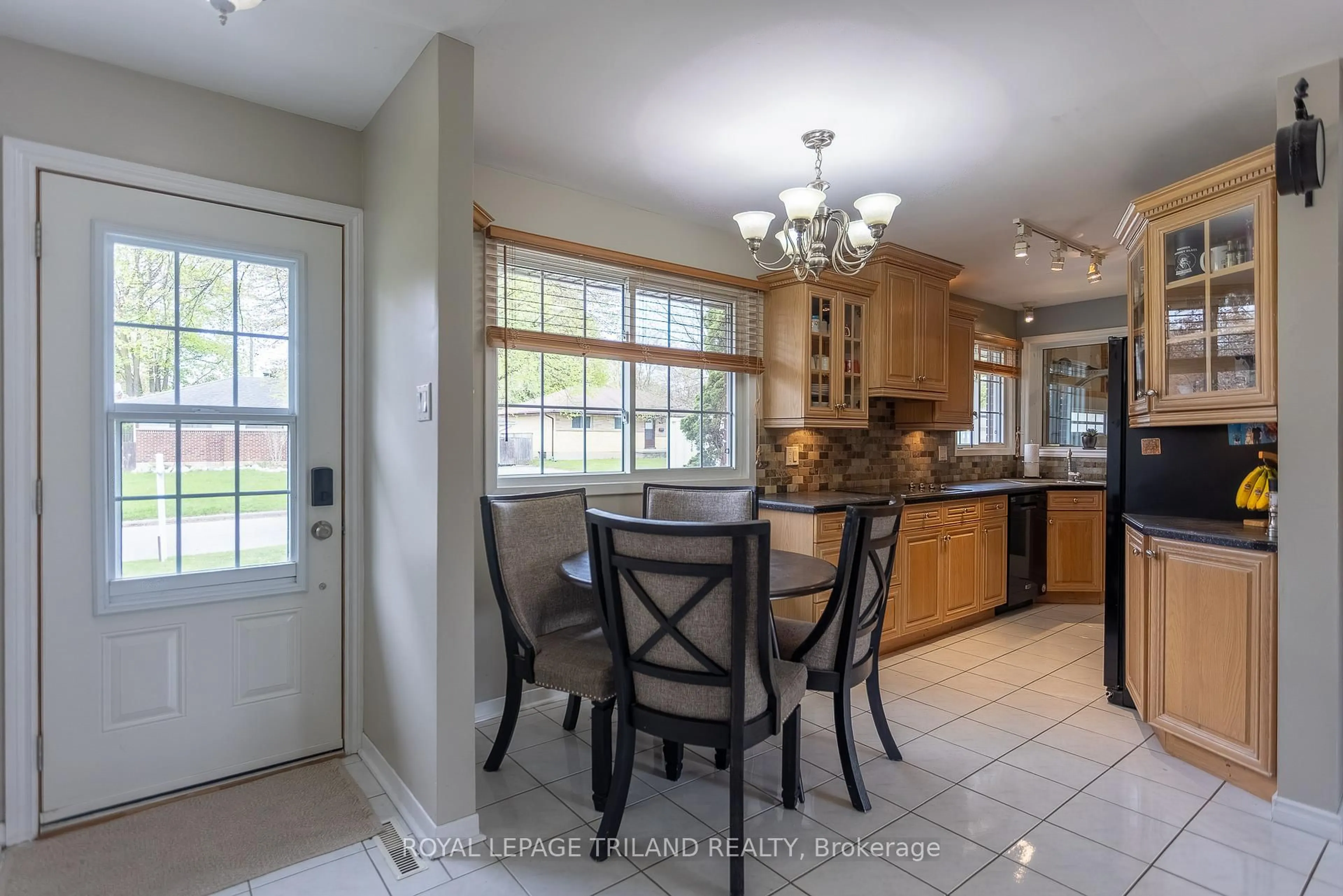 Open concept kitchen, ceramic/tile floor for 74 Eldorado Ave, London East Ontario N5W 1S5