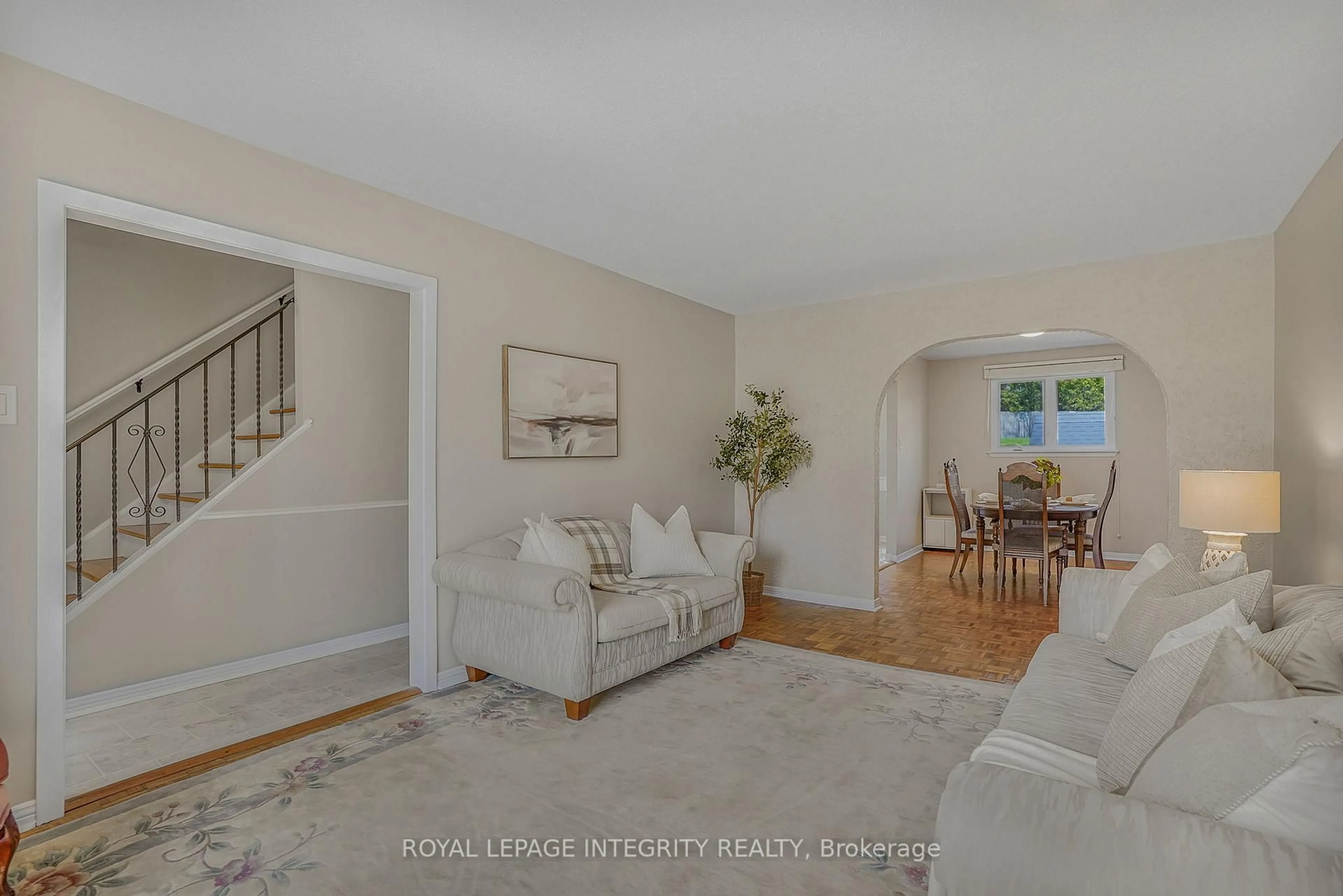 Living room with furniture, unknown for 74 Valewood Cres, Ottawa Ontario K1B 4E8