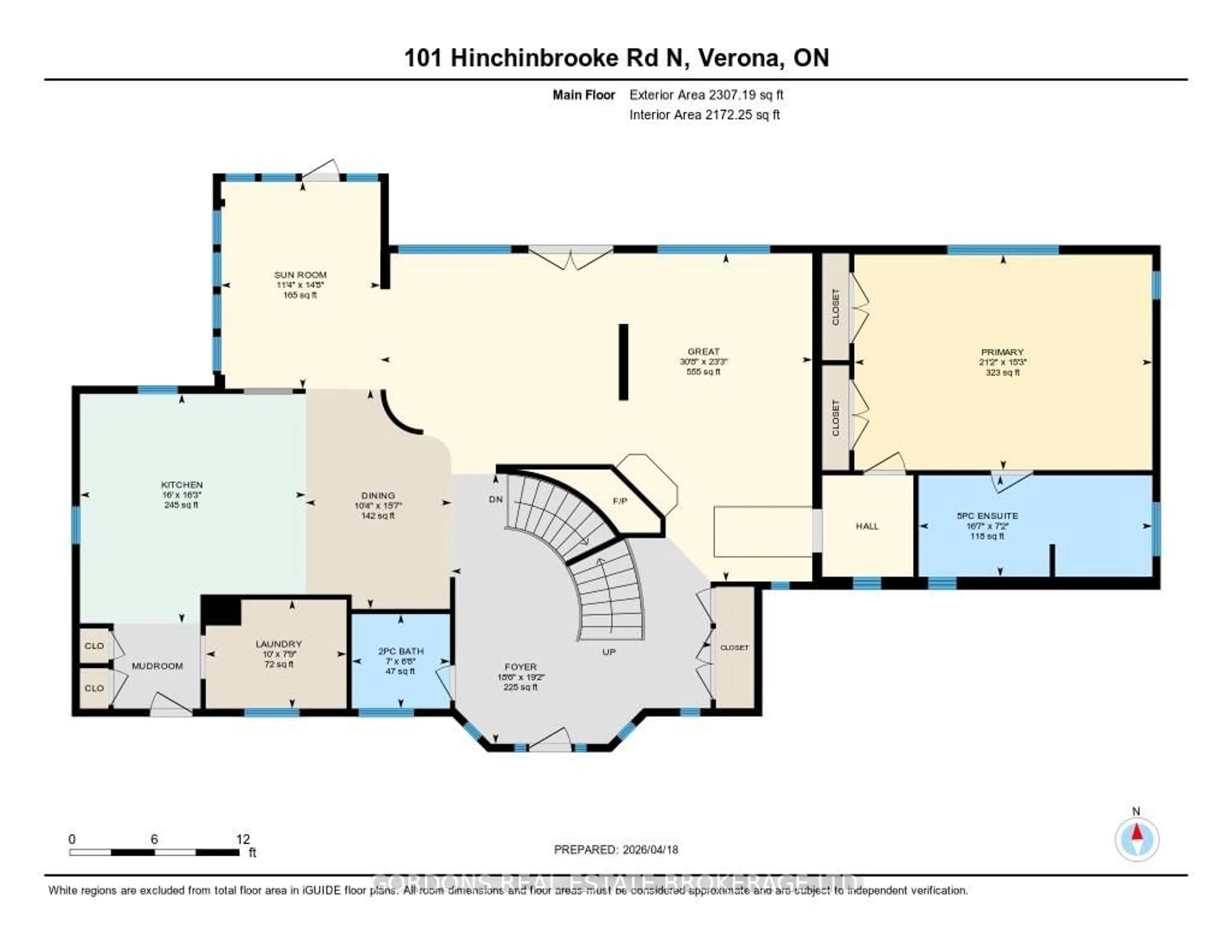 Floor plan for 101 Hinchinbrooke Rd, Verona Ontario K0H 2W0