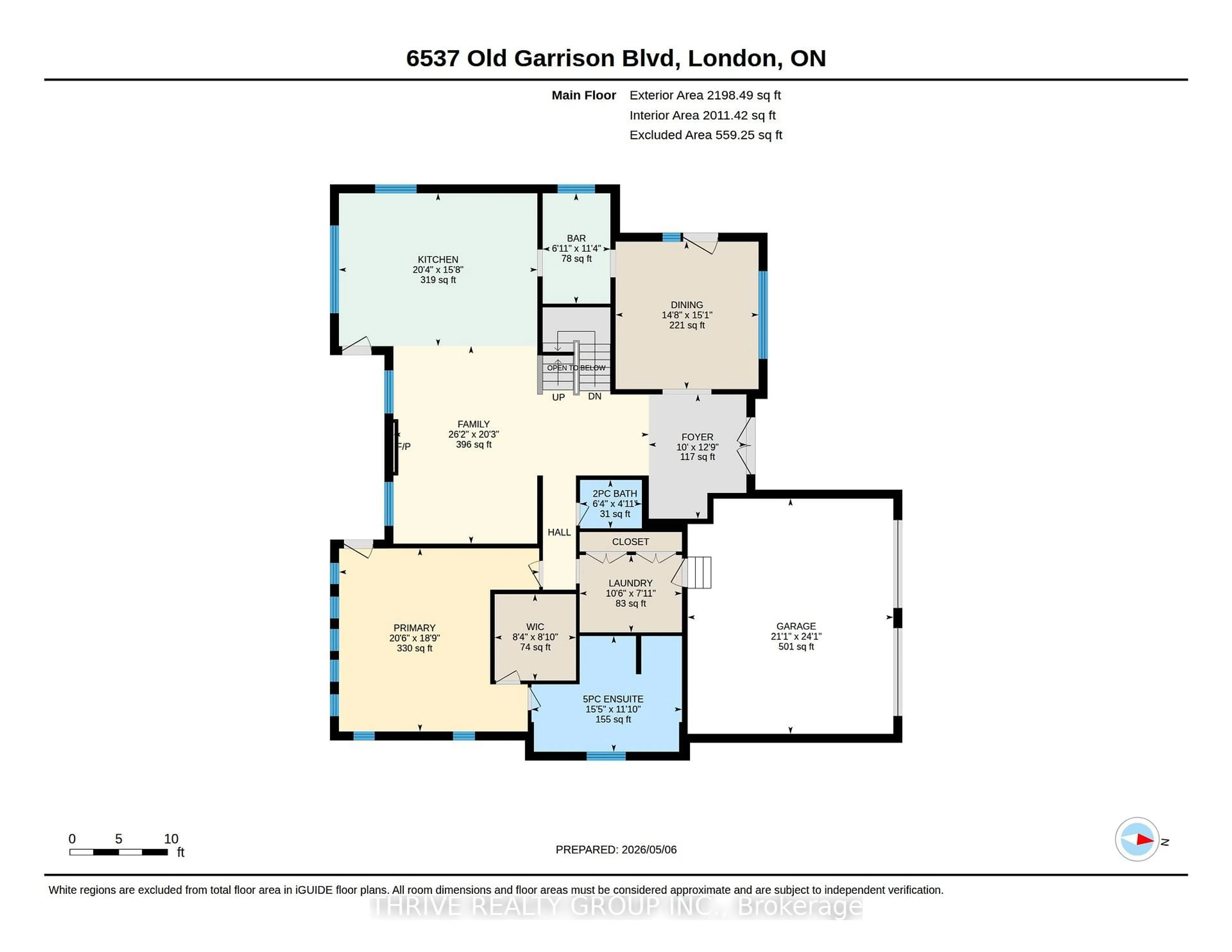 Floor plan for 6537 Old Garrison Blvd, London South Ontario N6P 0A8